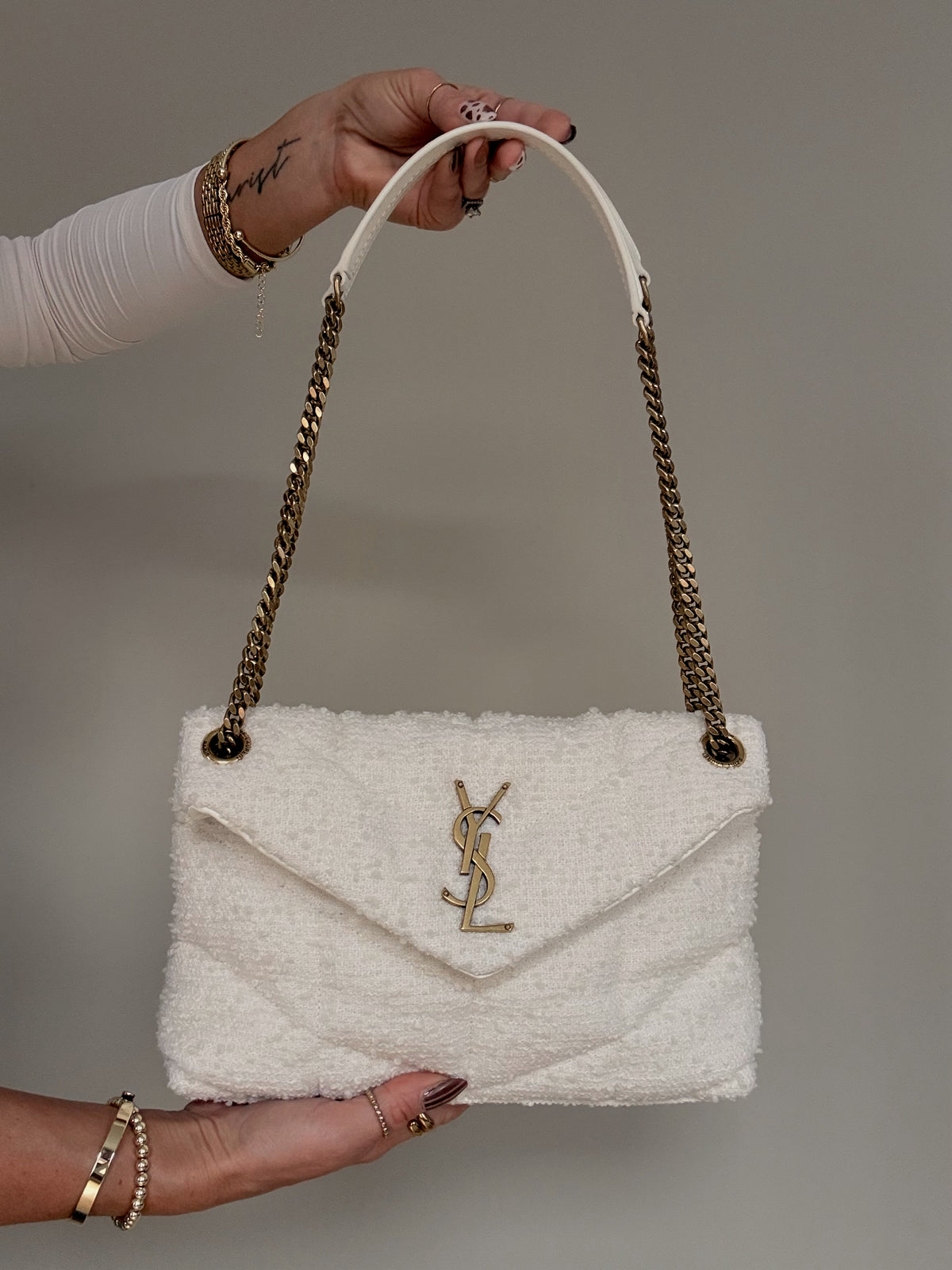 YSL Loulou Bouclé Tweed
Shoulder Bag