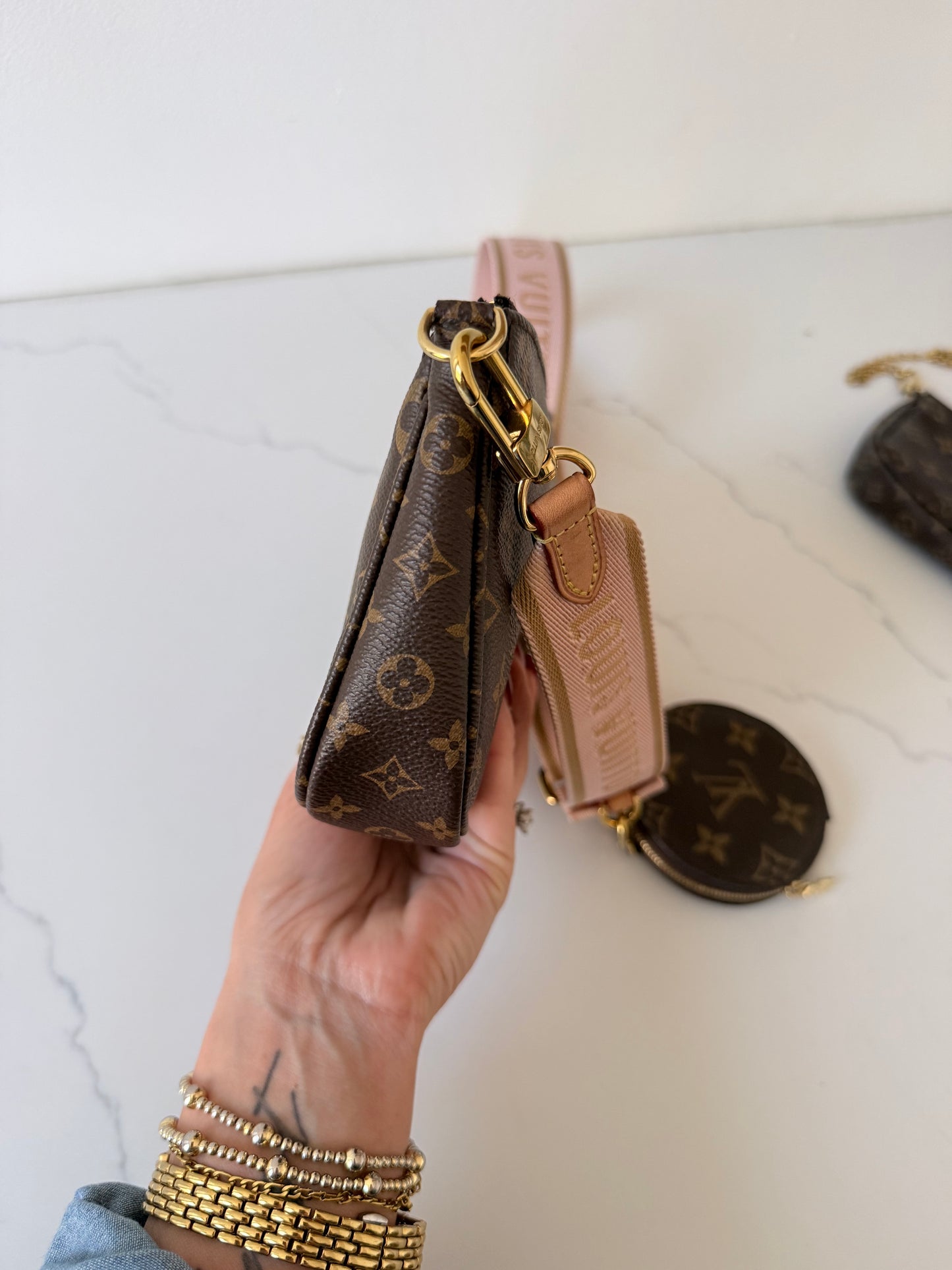 Louis Vuitton Multi Pochette Accessoires Ballerine Pink