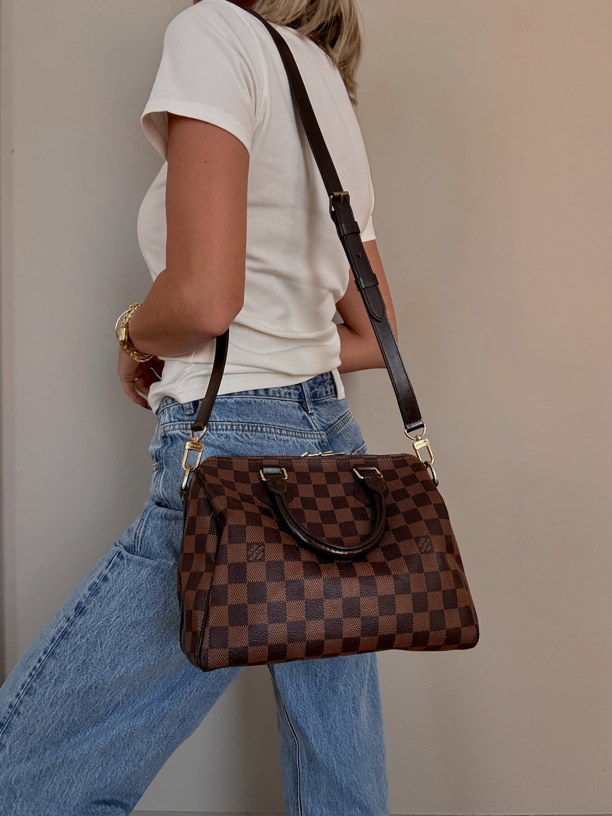 Louis Vuitton Speedy Bandoulière 25 Damier Ebene