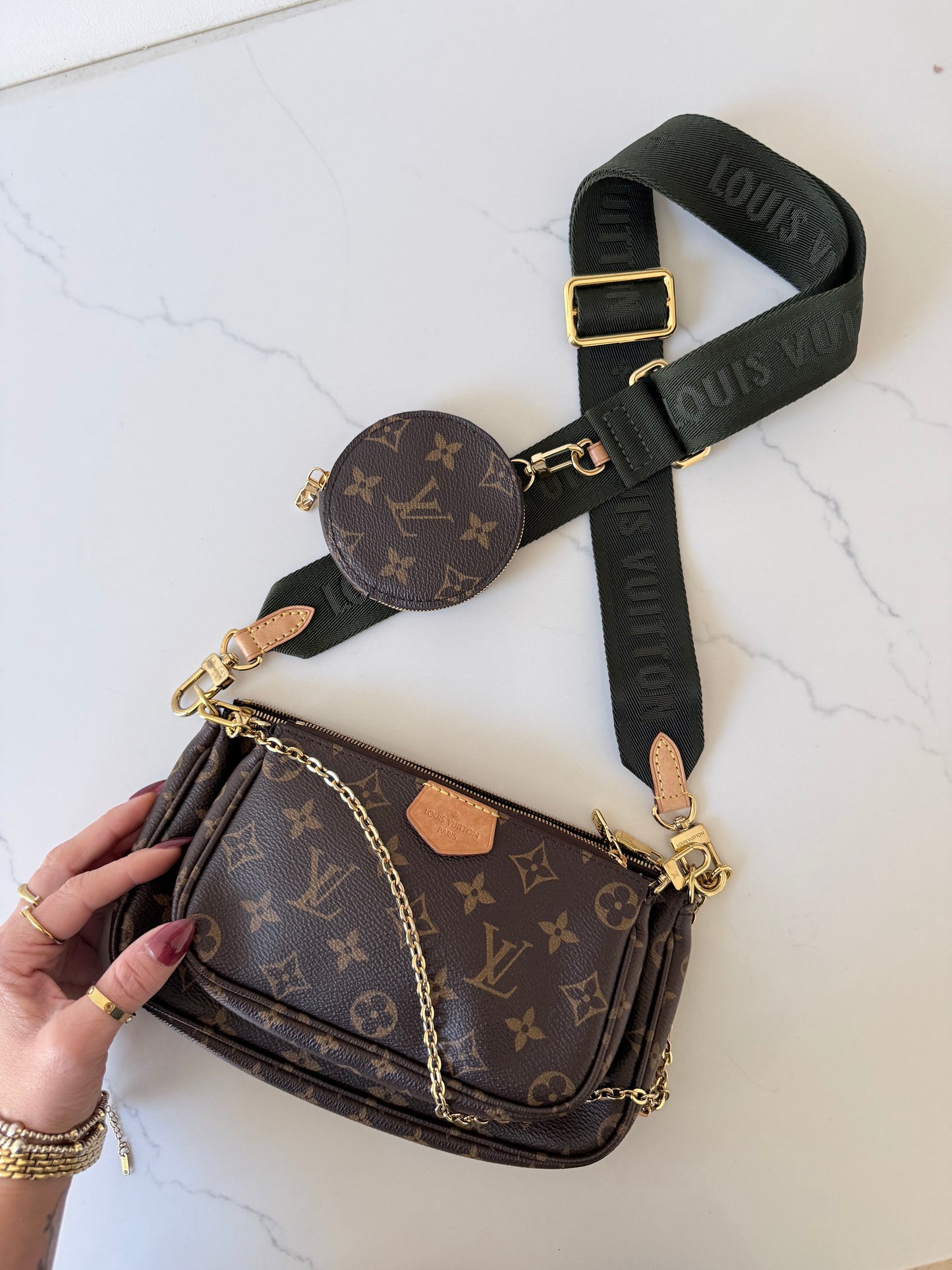 Louis Vuitton Multi Pochette Accessoires Kaki