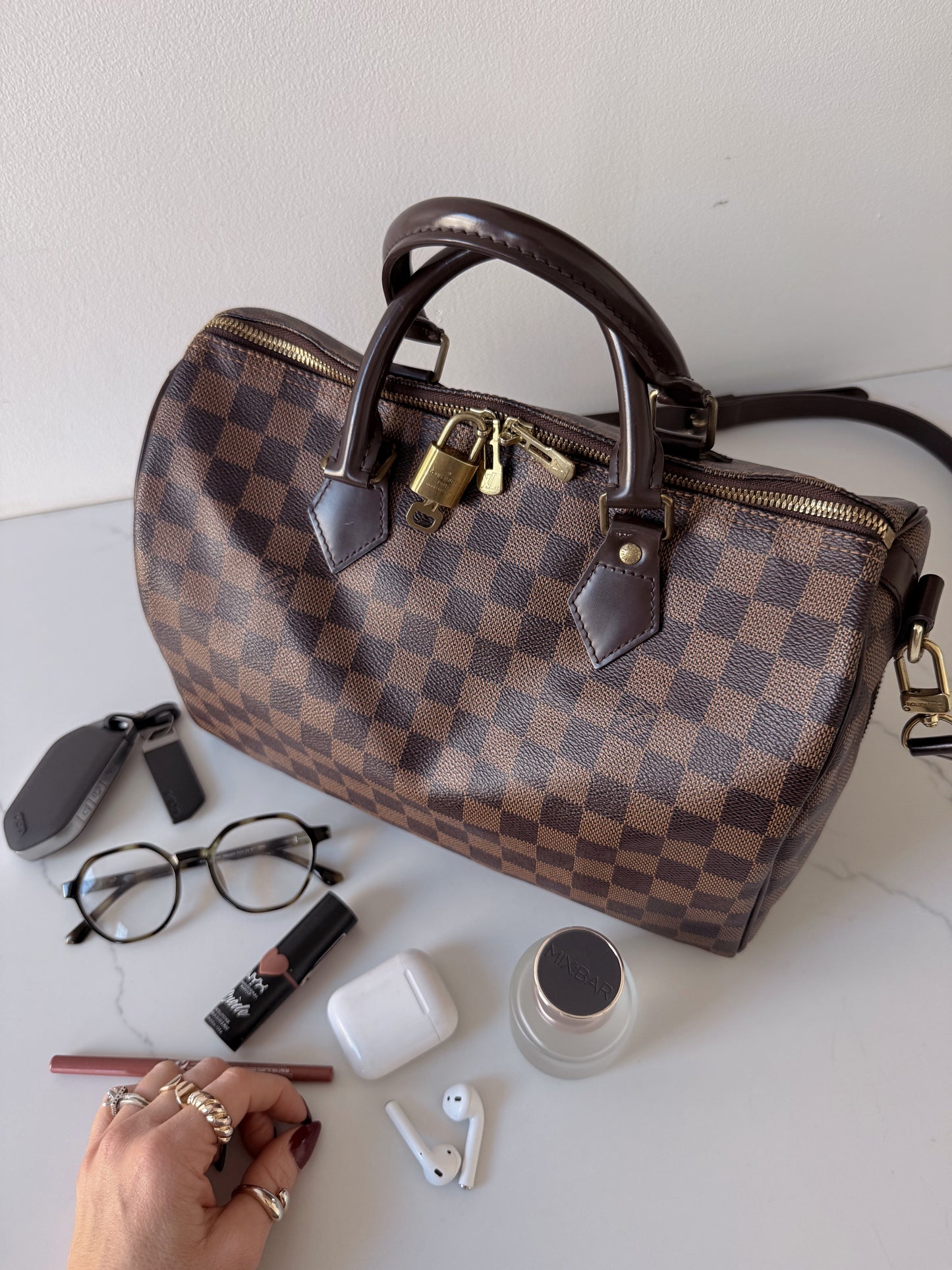 Louis Vuitton Speedy 30 Damier Ebene