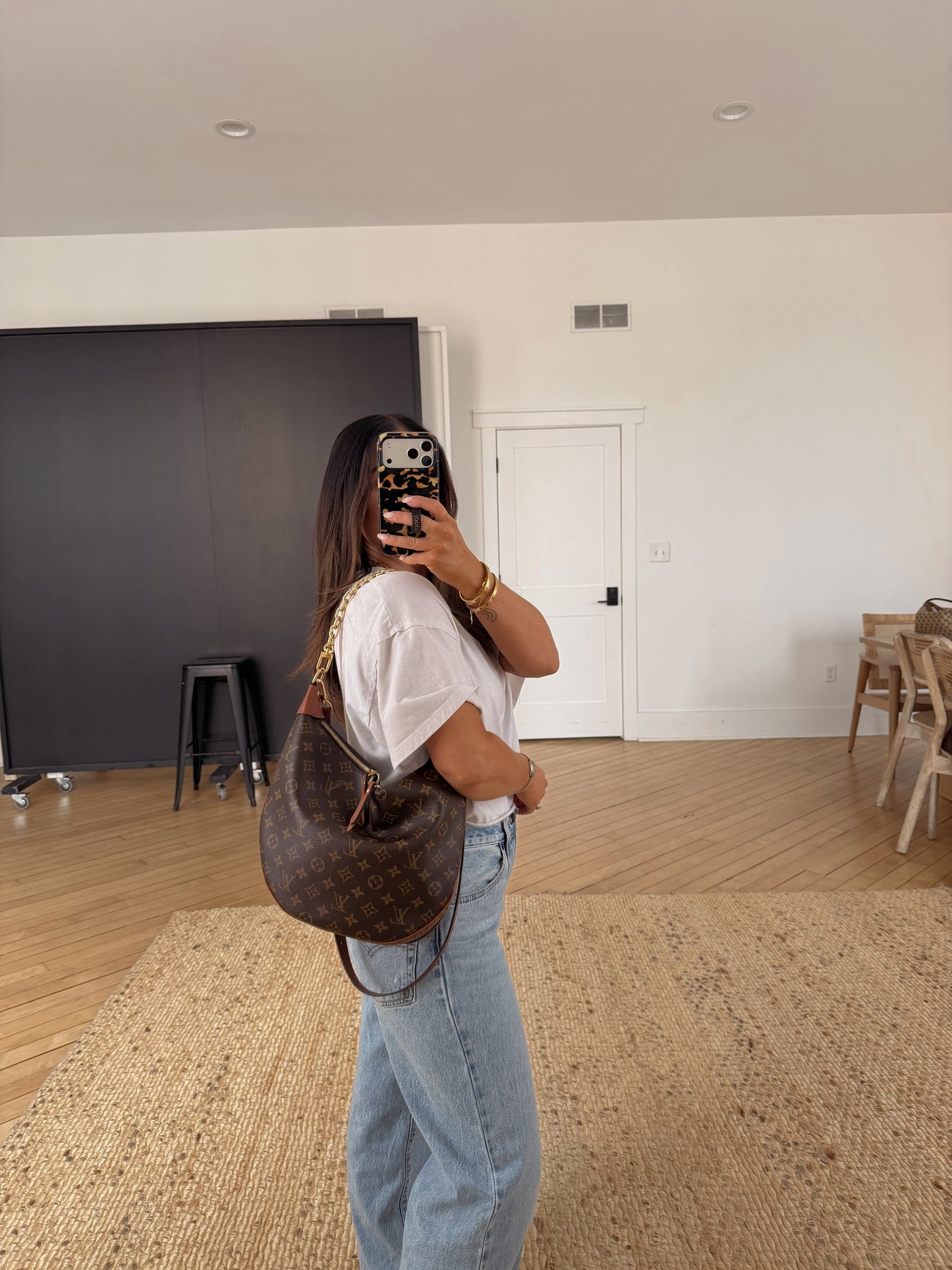 Louis Vuitton Loop Hobo Reverse Monogram Canvas