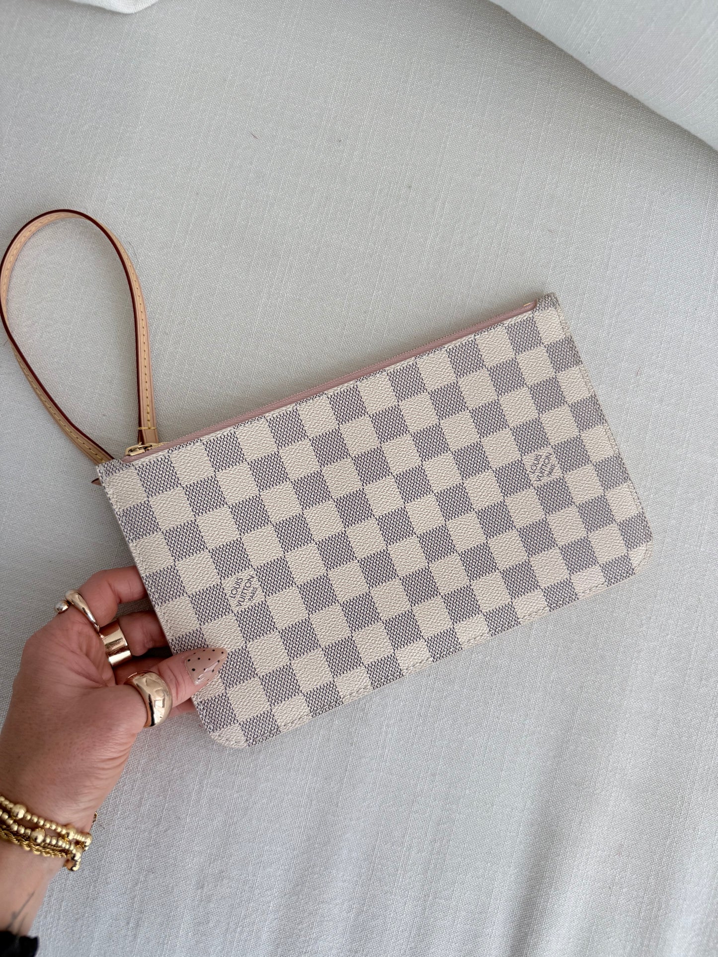Louis Vuitton Neverfull Wristlet Azur