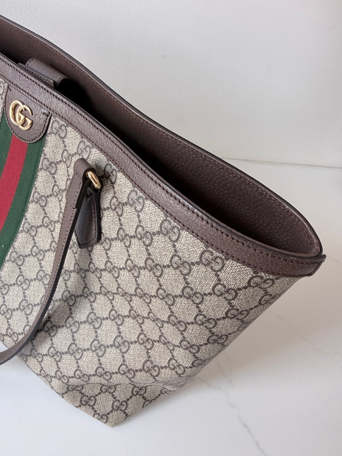 Gucci Ophidia GG Supreme Medium Canvas Tote