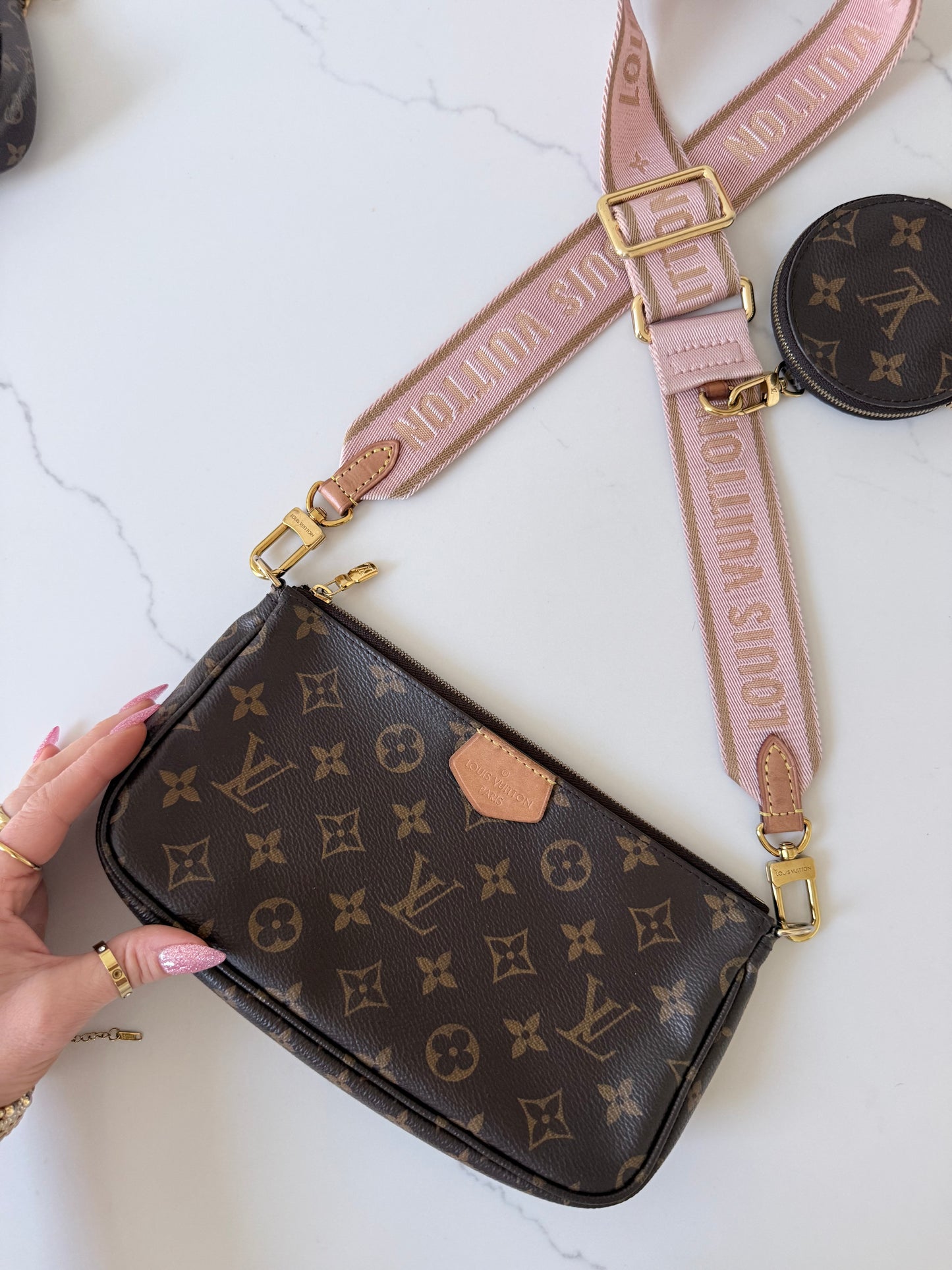 Louis Vuitton Multi Pochette Accessoires Ballerine Pink