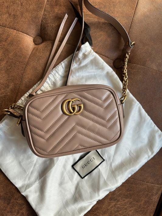 Gucci Mini Marmont Rose Porcelain