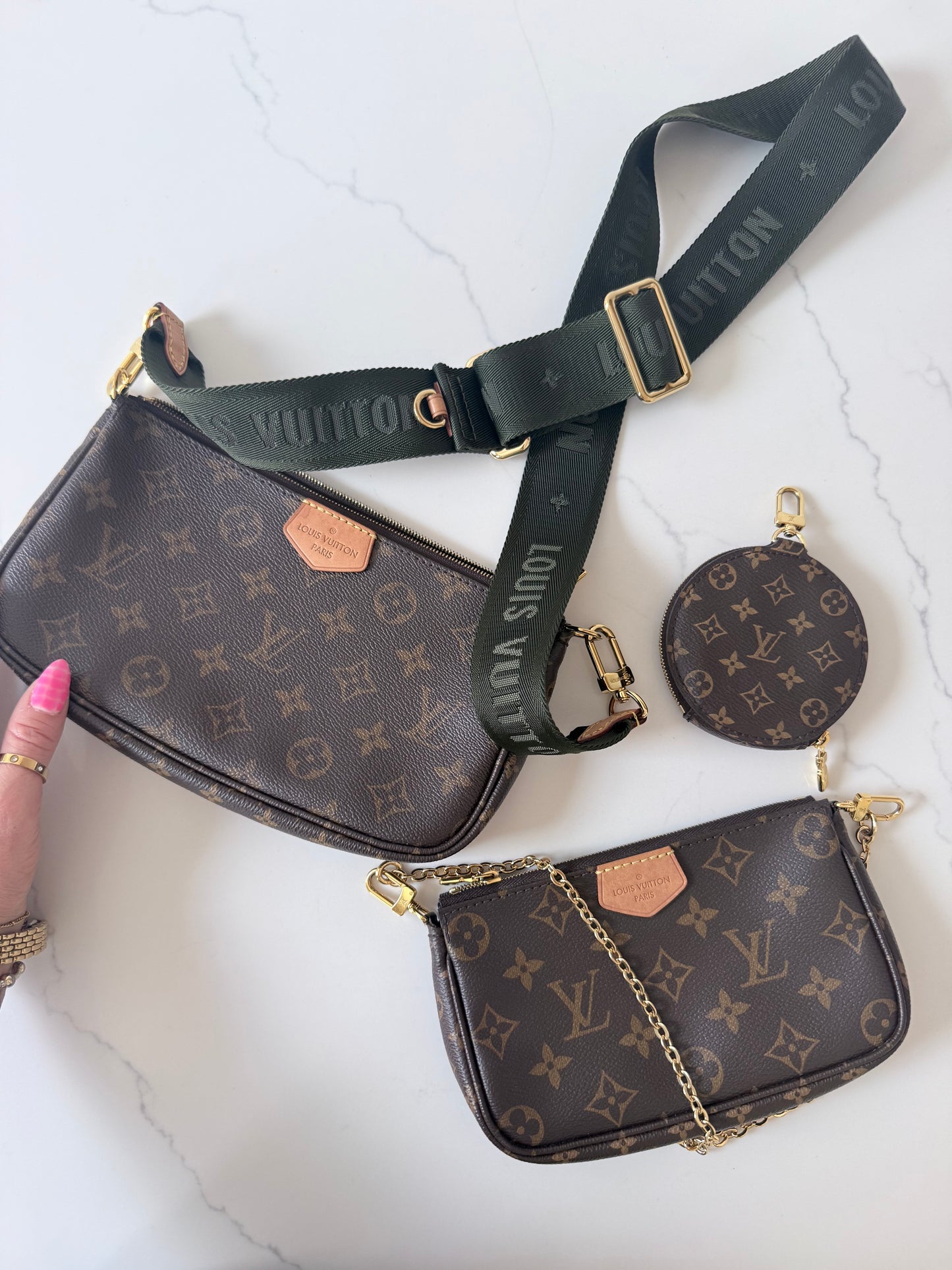 Louis Vuitton Multi Pochette Accessoires Kaki