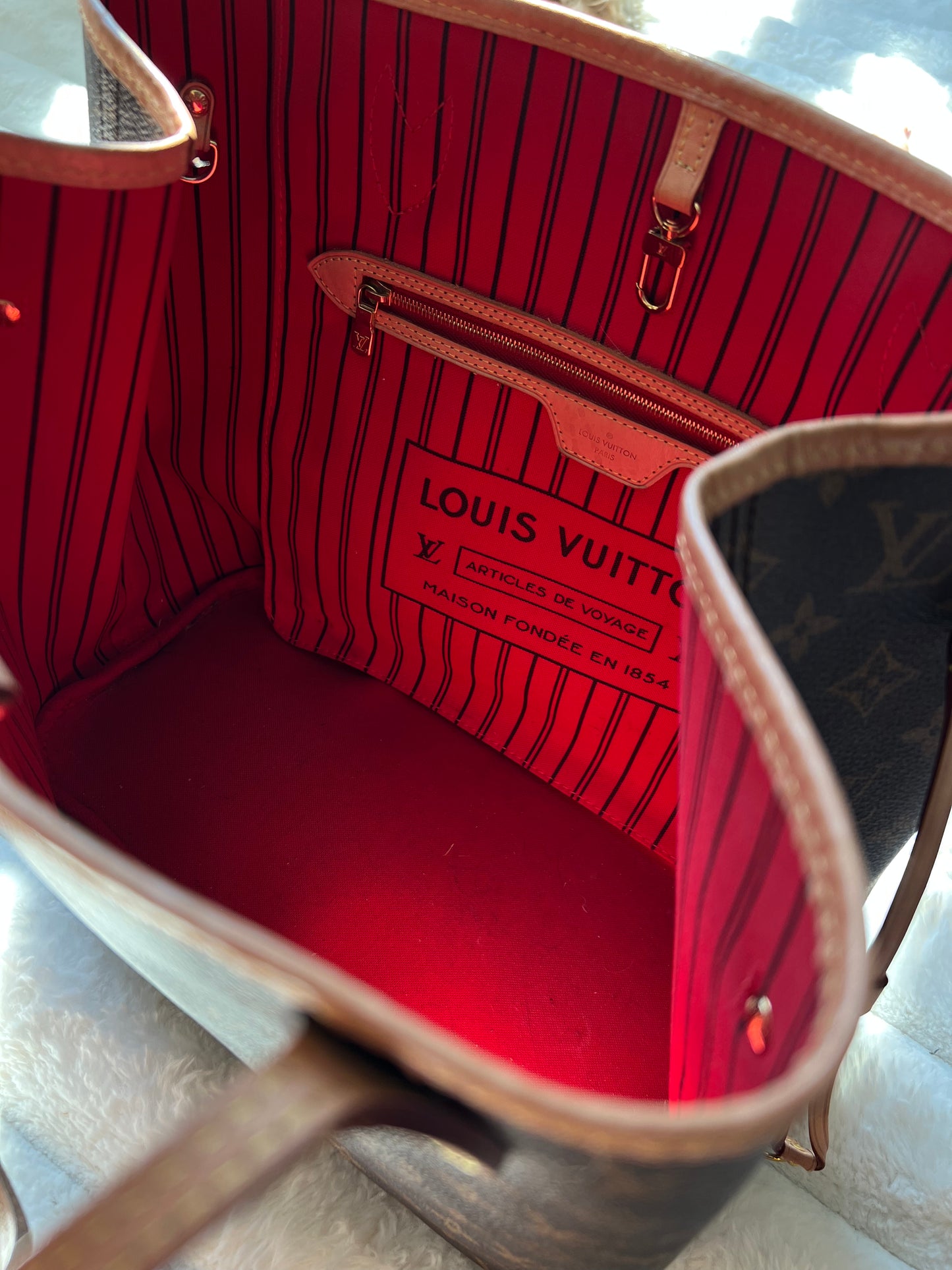 Louis Vuitton Monogram Neverfull MM Cherry