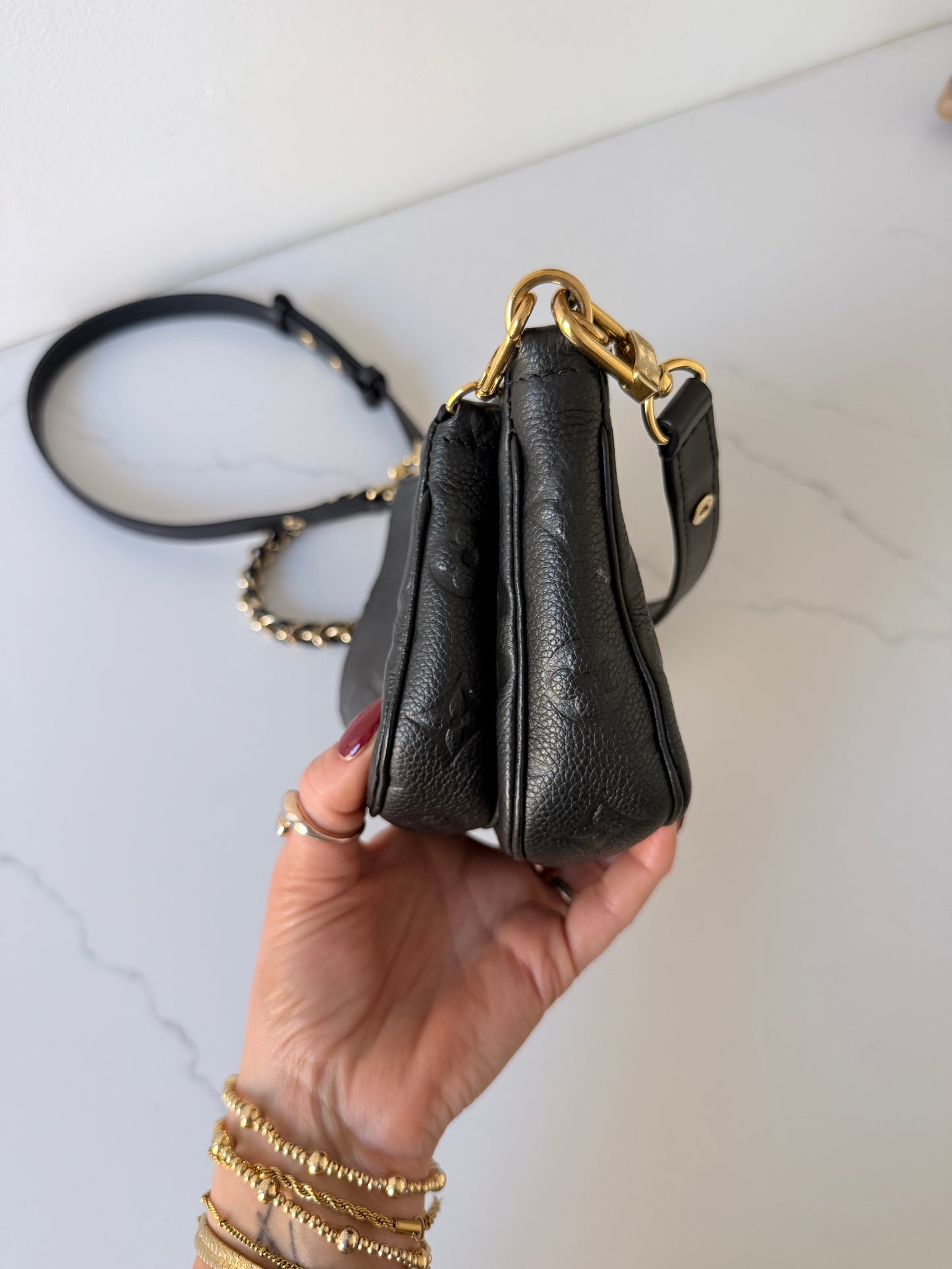 Louis Vuitton Multi Pochette Accessoires Monogram Empreinte