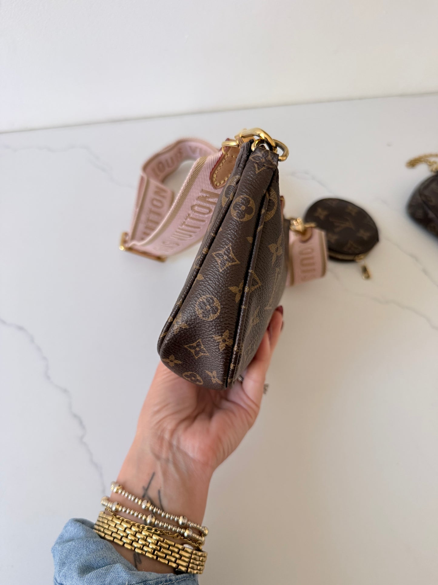Louis Vuitton Multi Pochette Accessoires Ballerine Pink