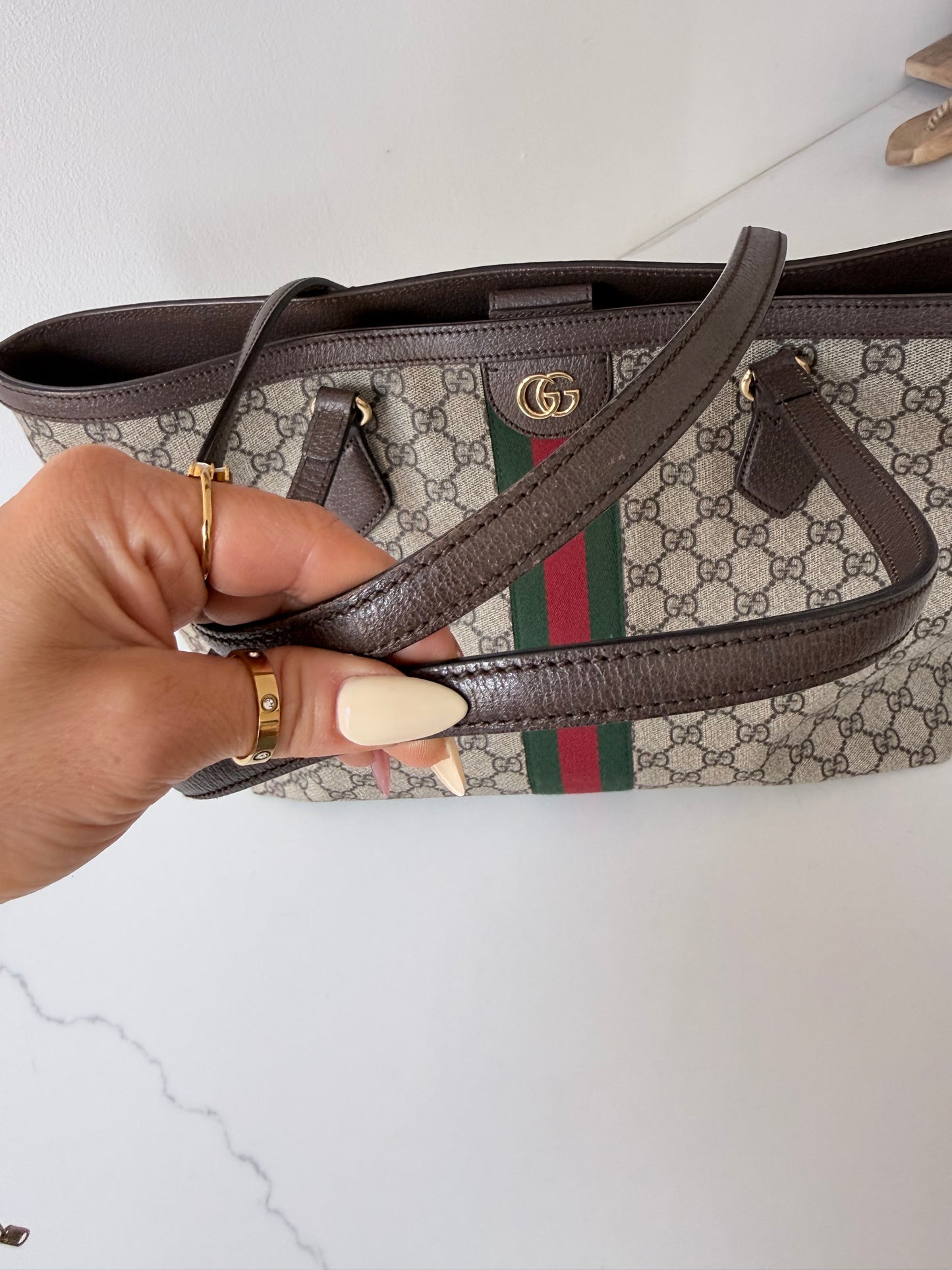 Gucci Ophidia GG Supreme Medium Canvas Tote
