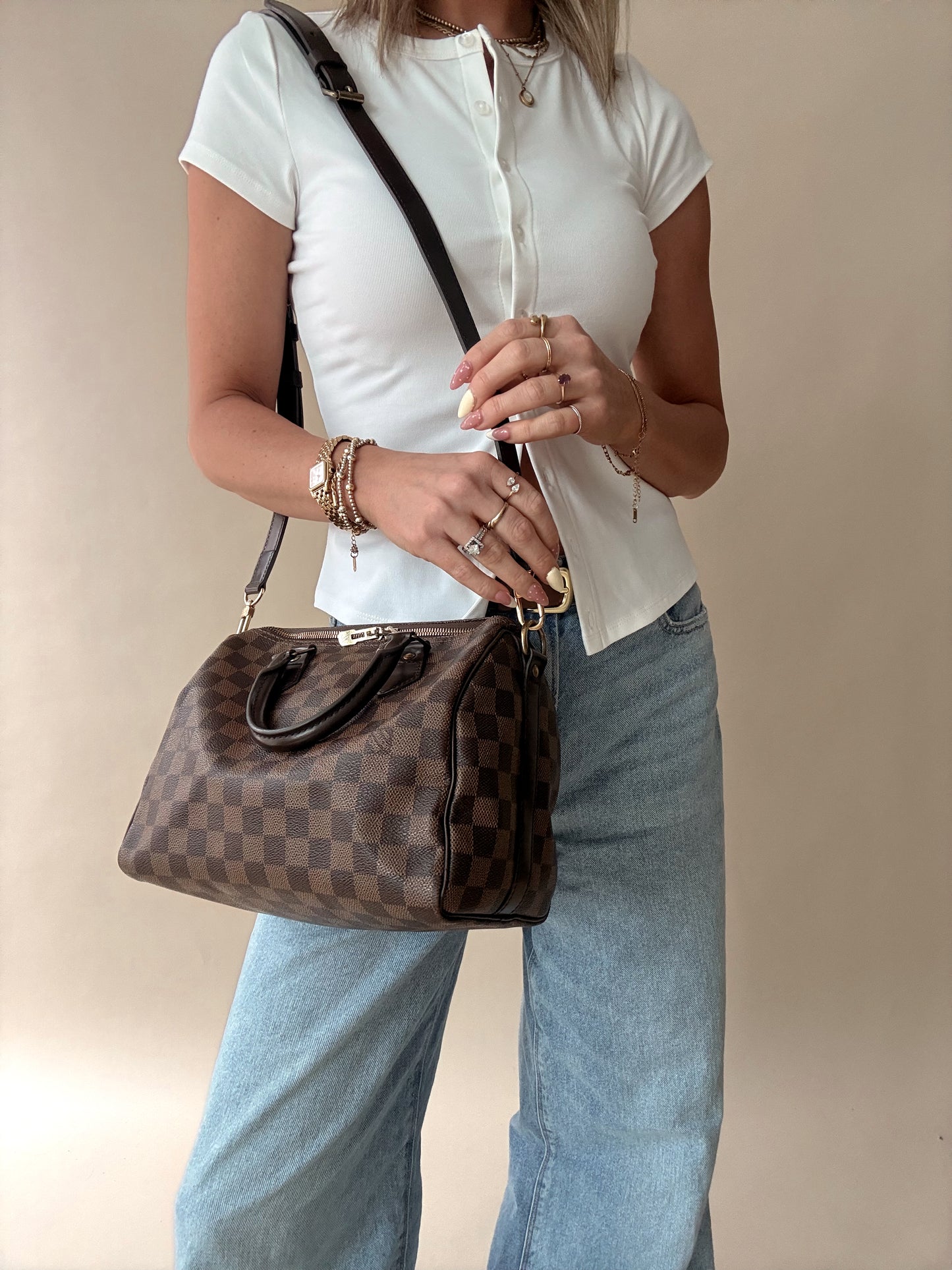 Louis Vuitton Speedy 25 Damier Ebene