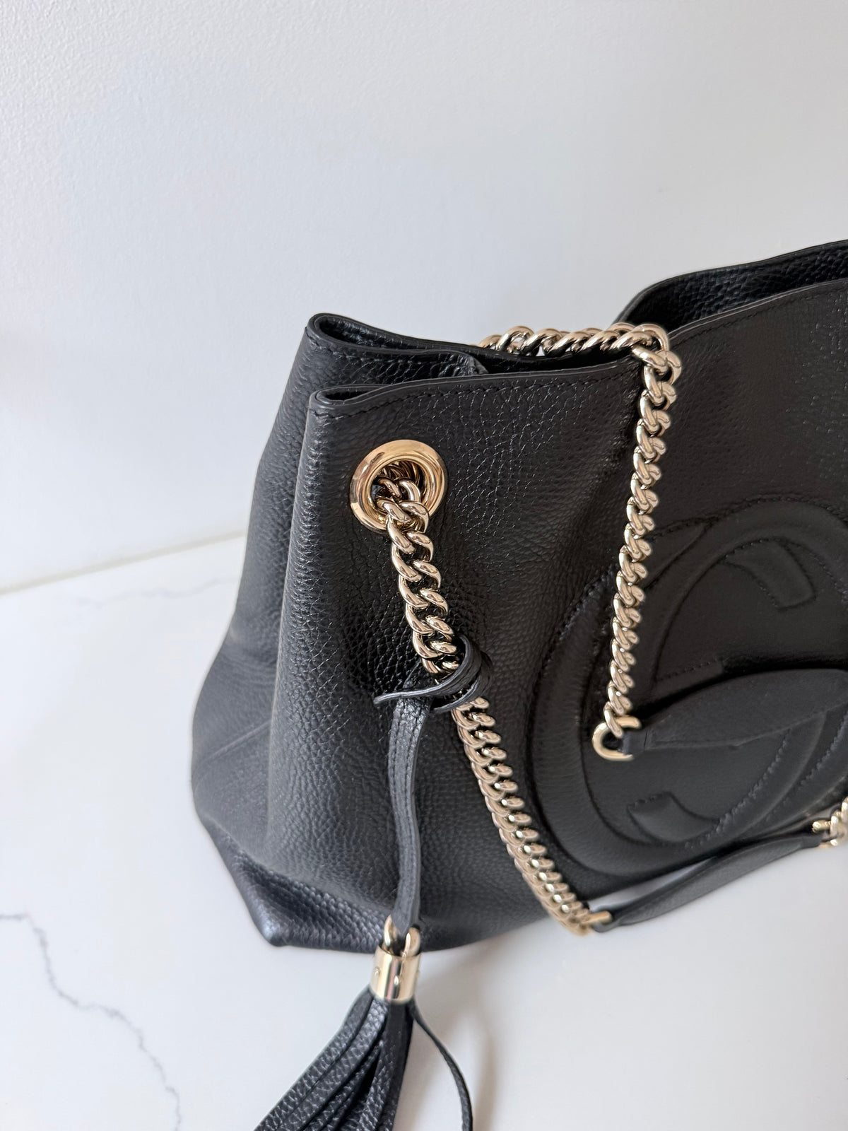 Gucci Soho Chain Shoulder Bag Black