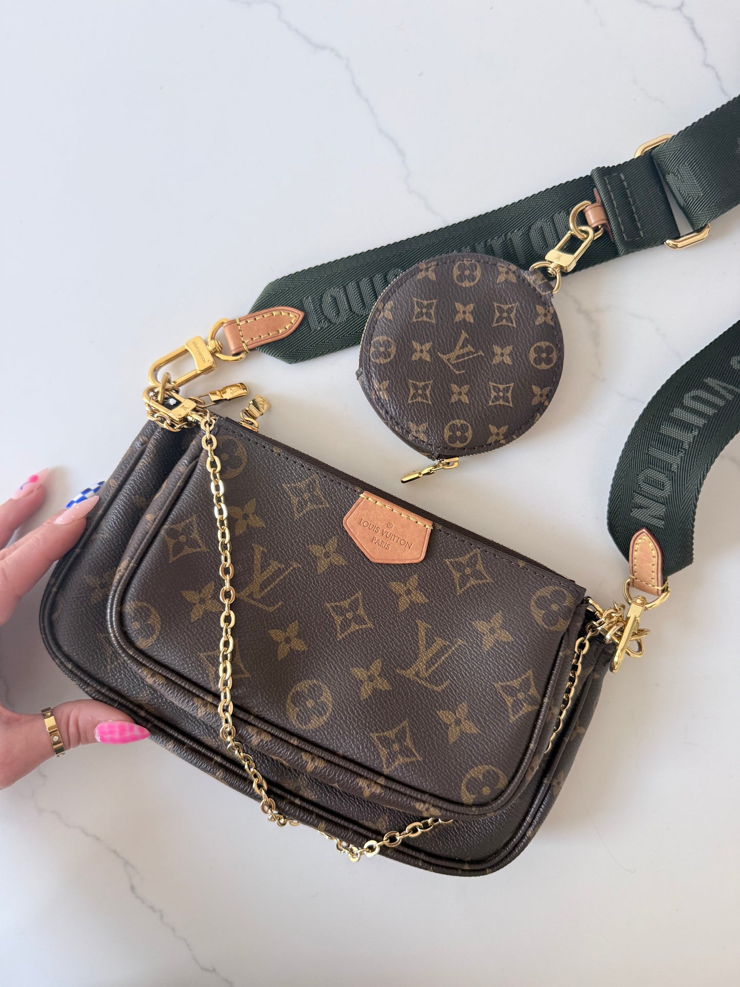 Louis Vuitton Multi Pochette Accessoires Kaki