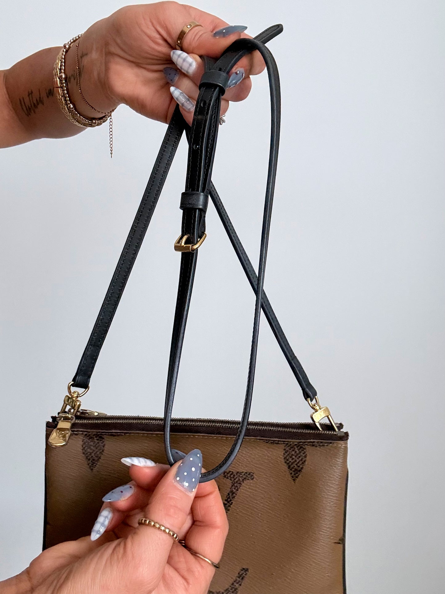 Louis Vuitton Reverse Monogram Giant Double Zip Pochette