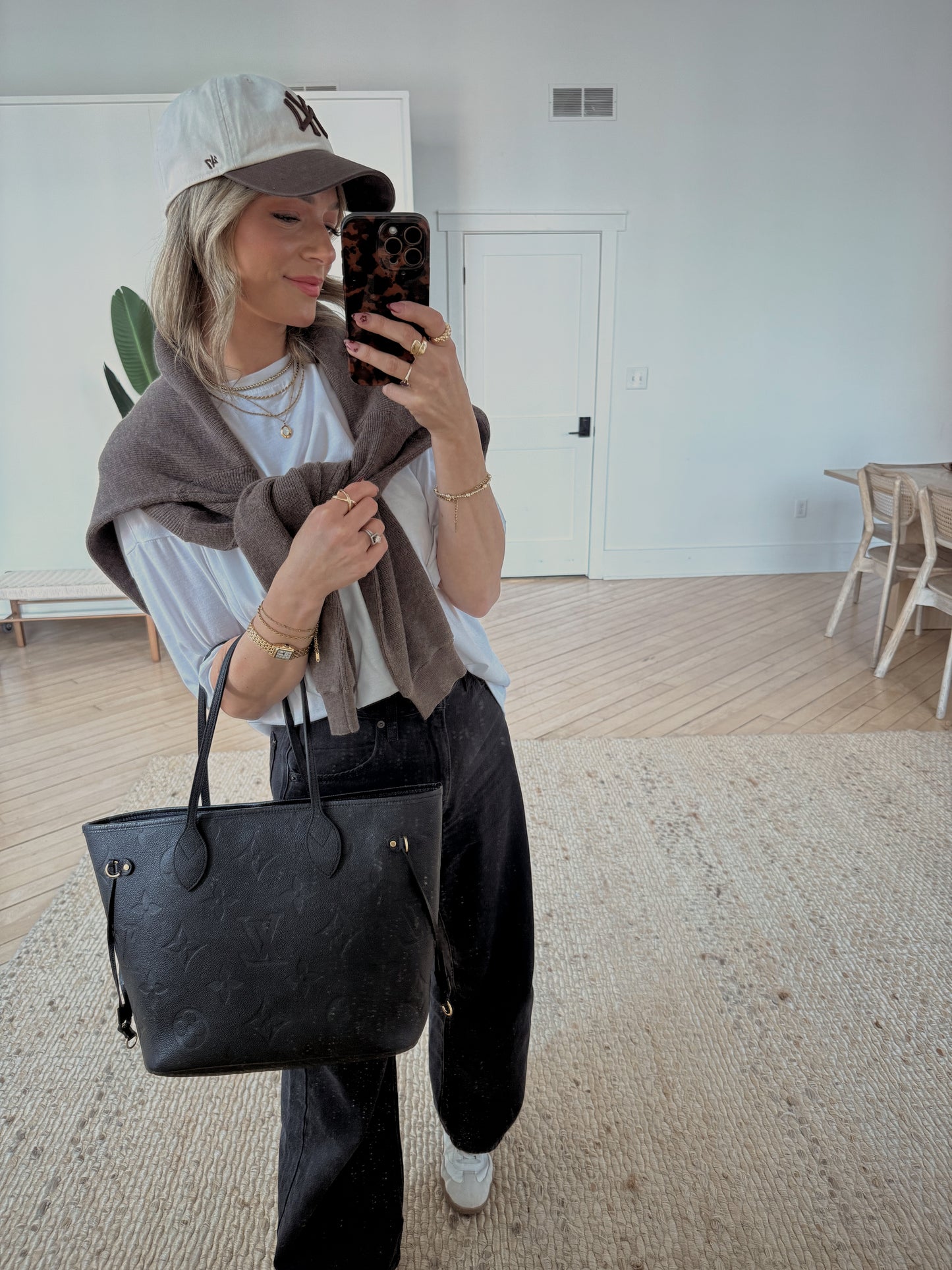 Louis Vuitton Neverfull Monogram Empreinte Leather MM