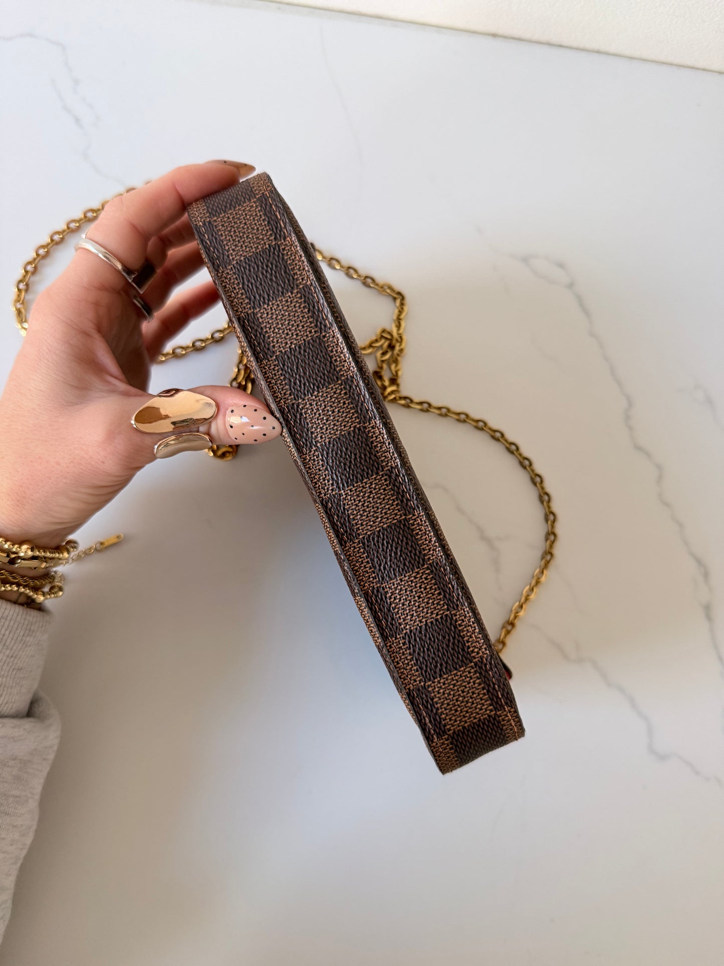 Louis Vuitton Felicie Pochette Damier Ebene