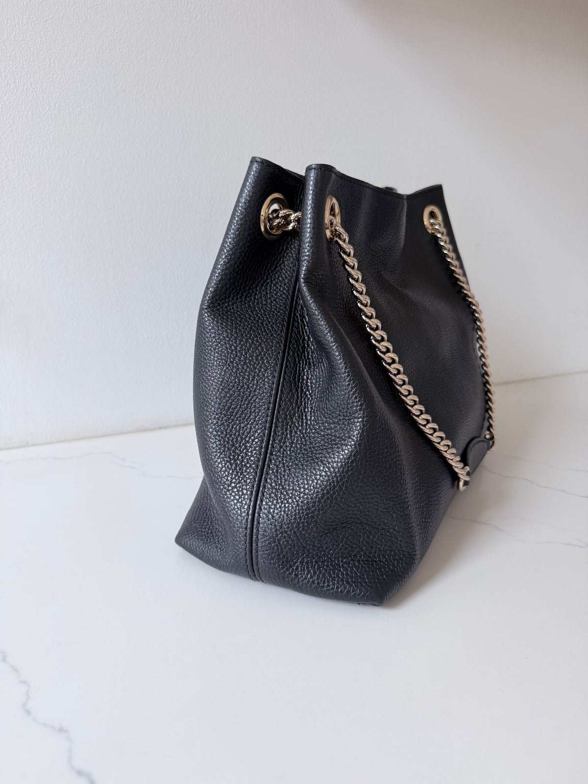 Gucci Soho Chain Shoulder Bag Black