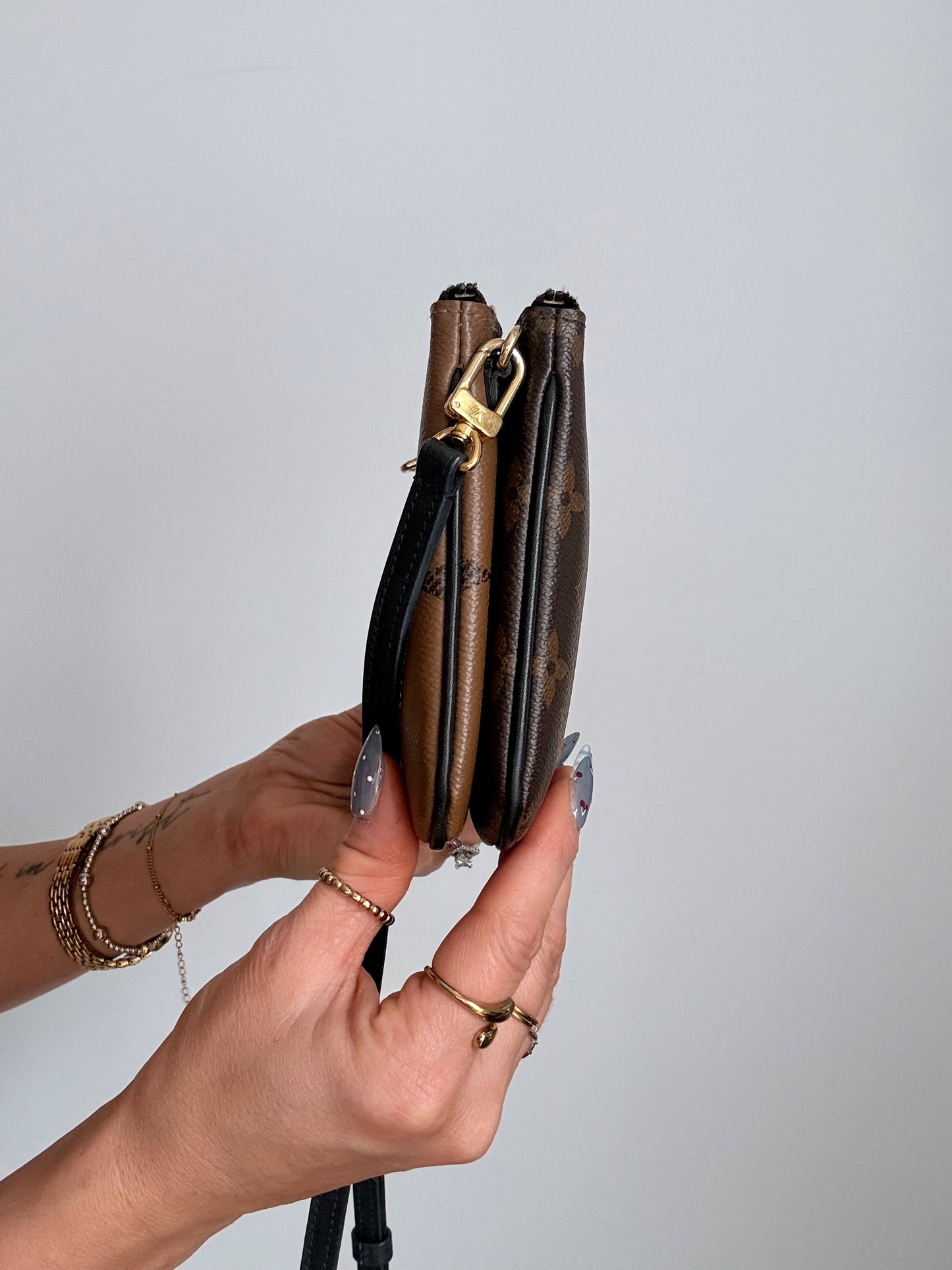 Louis Vuitton Reverse Monogram Giant Double Zip Pochette