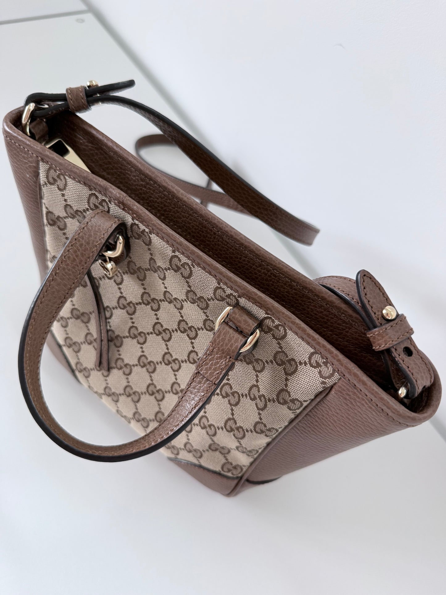 Gucci Small GG Canvas Bree Satchel