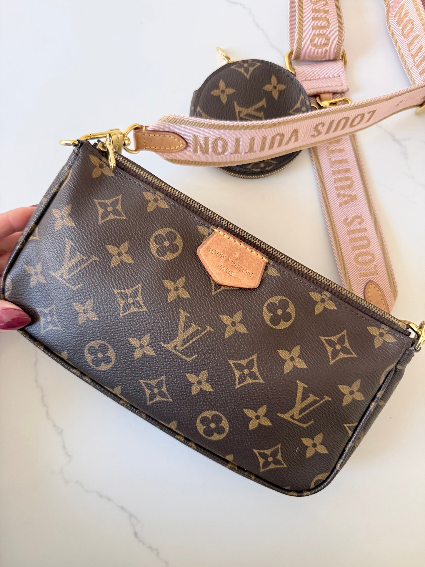 Louis Vuitton Multi Pochette Accessoires Ballerine Pink