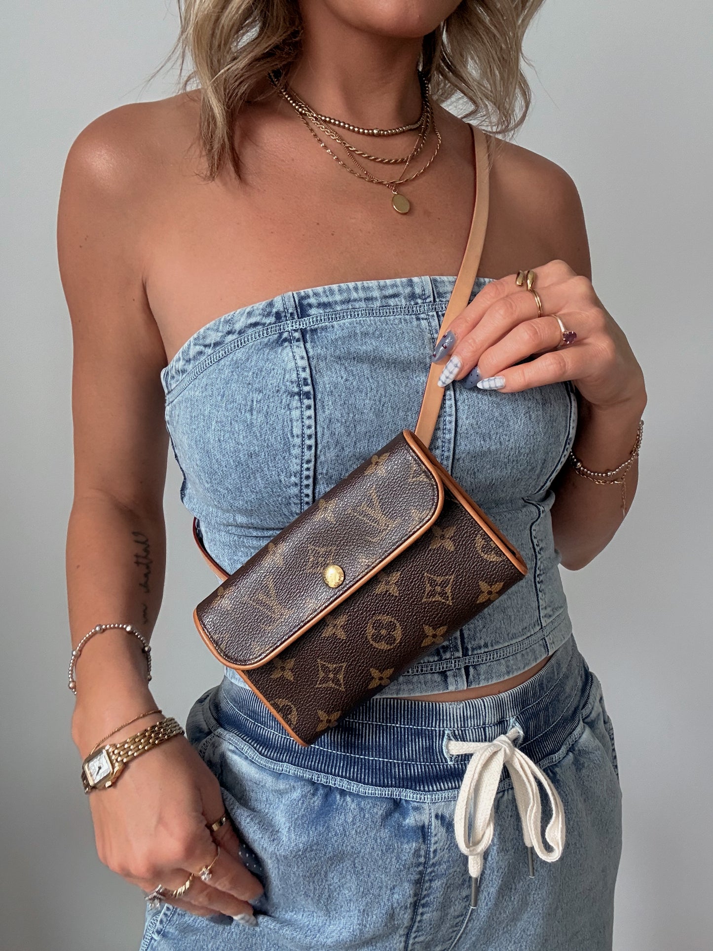 Louis Vuitton Monogram Pochette Florentine Belt Bag