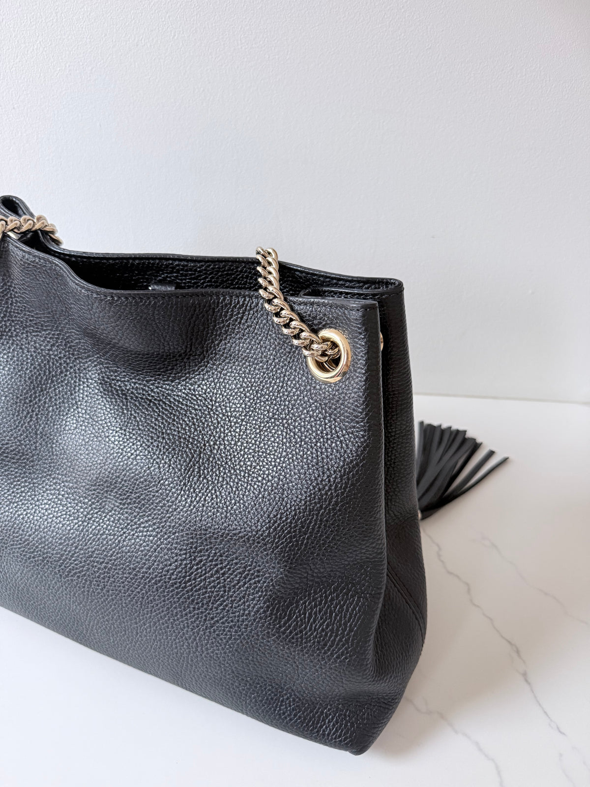Gucci Soho Chain Shoulder Bag Black