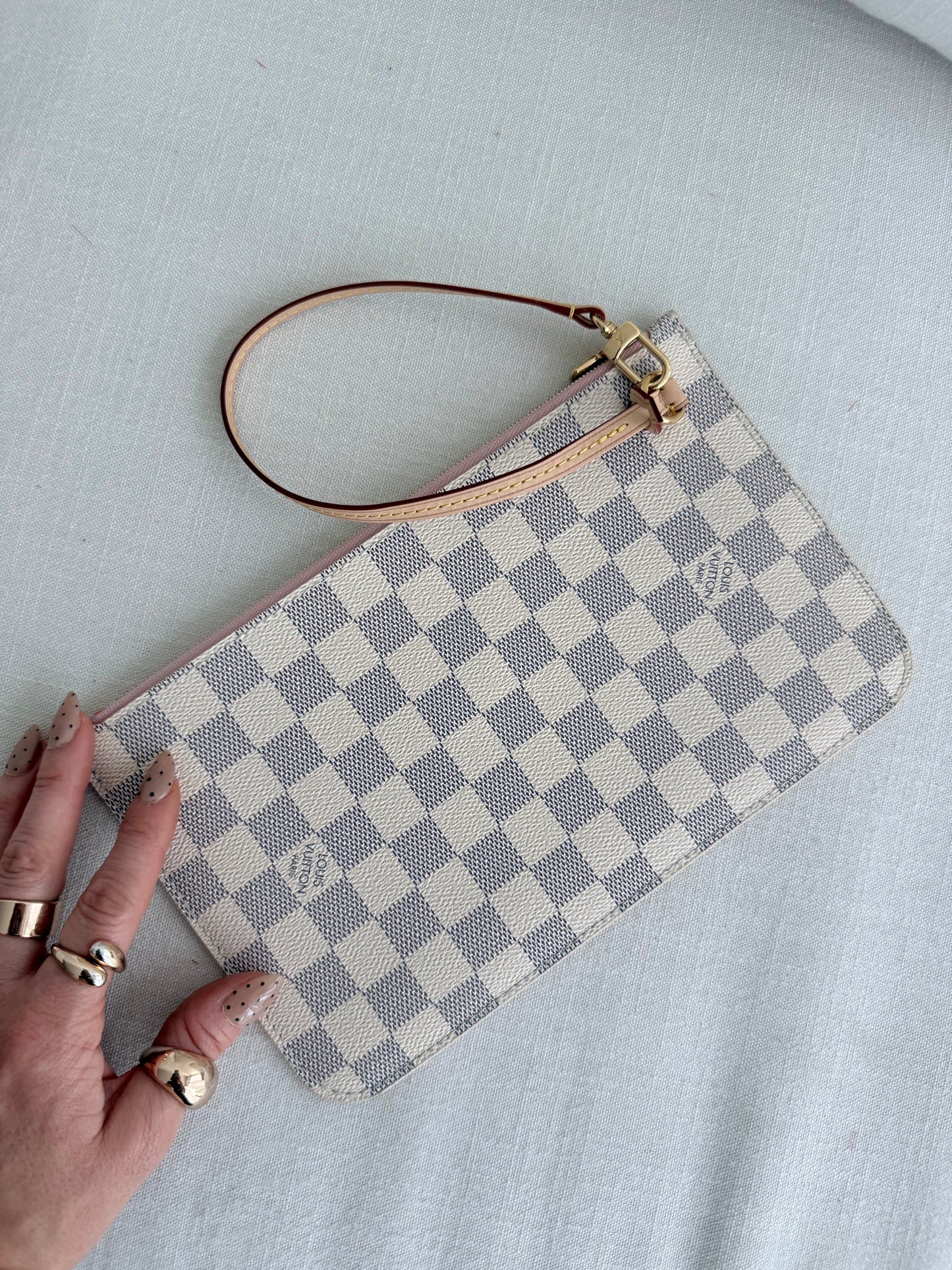 Louis Vuitton Neverfull Wristlet Azur
