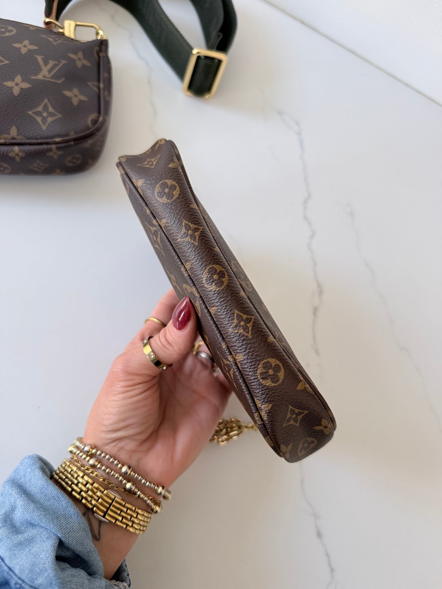 Louis Vuitton Multi Pochette Accessoires Kaki