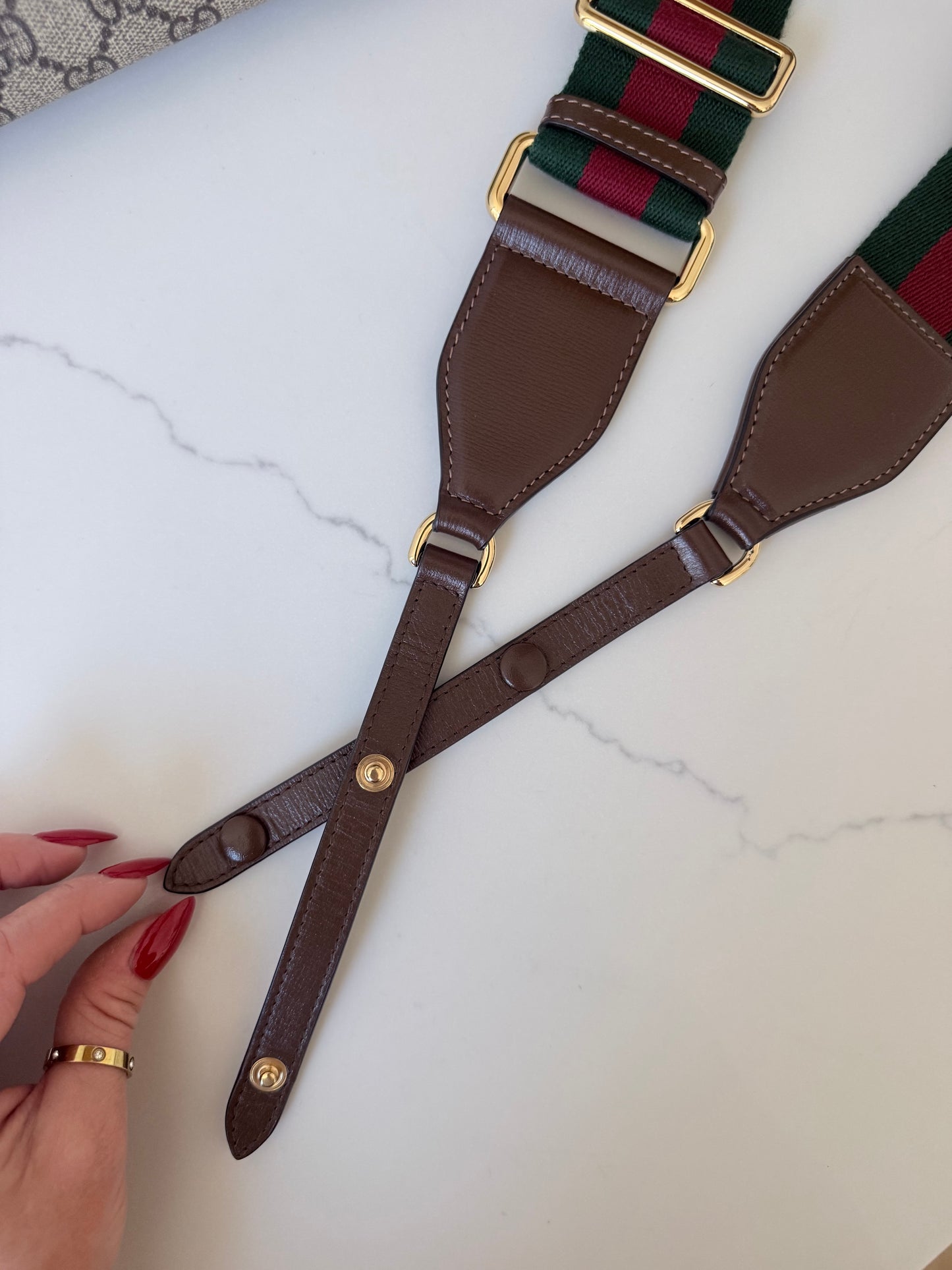 Gucci GG Supreme Monogram Small Horsebit 1955 Crossbody