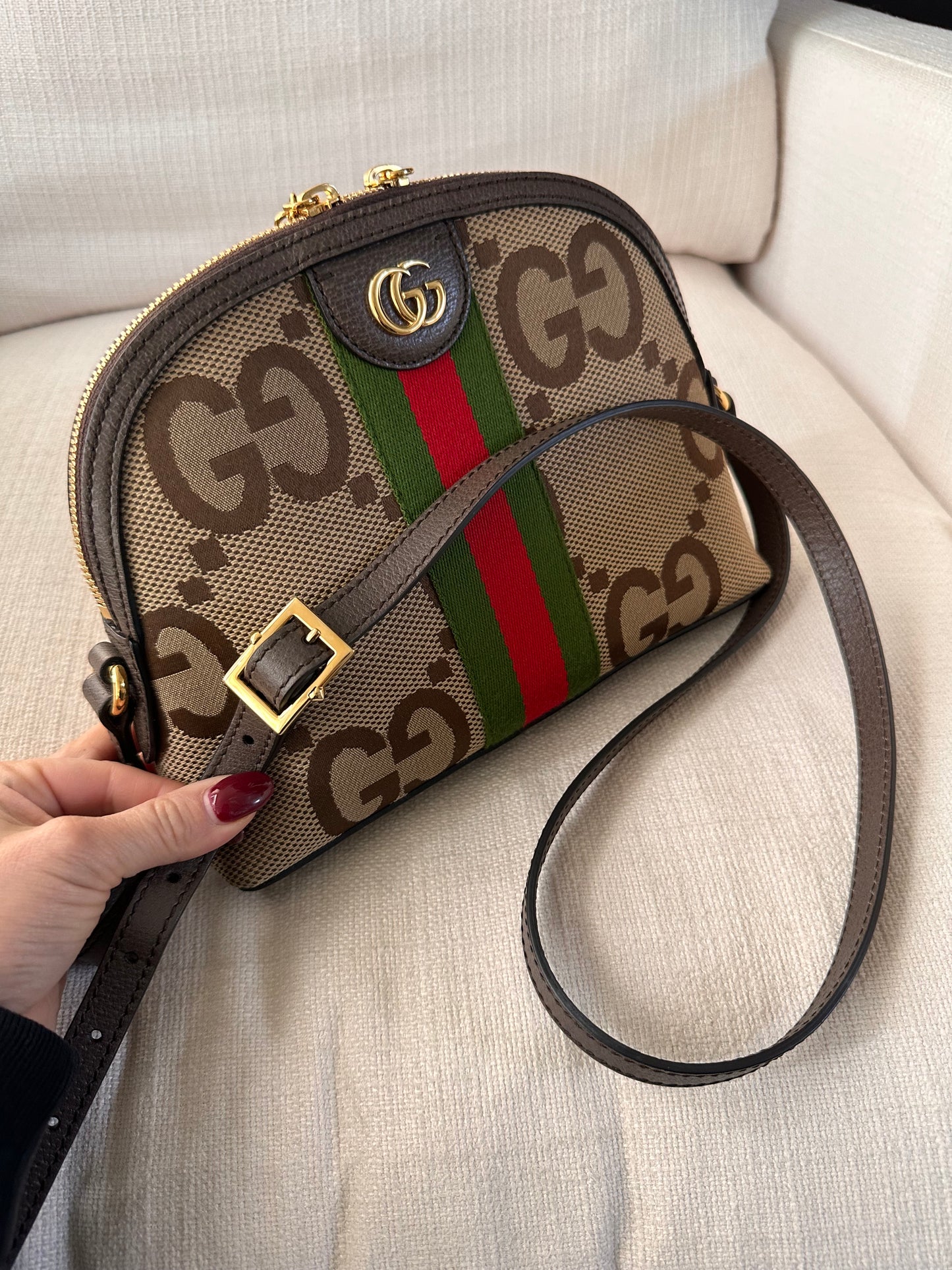 Gucci Jumbo Ophidia Dome Bag