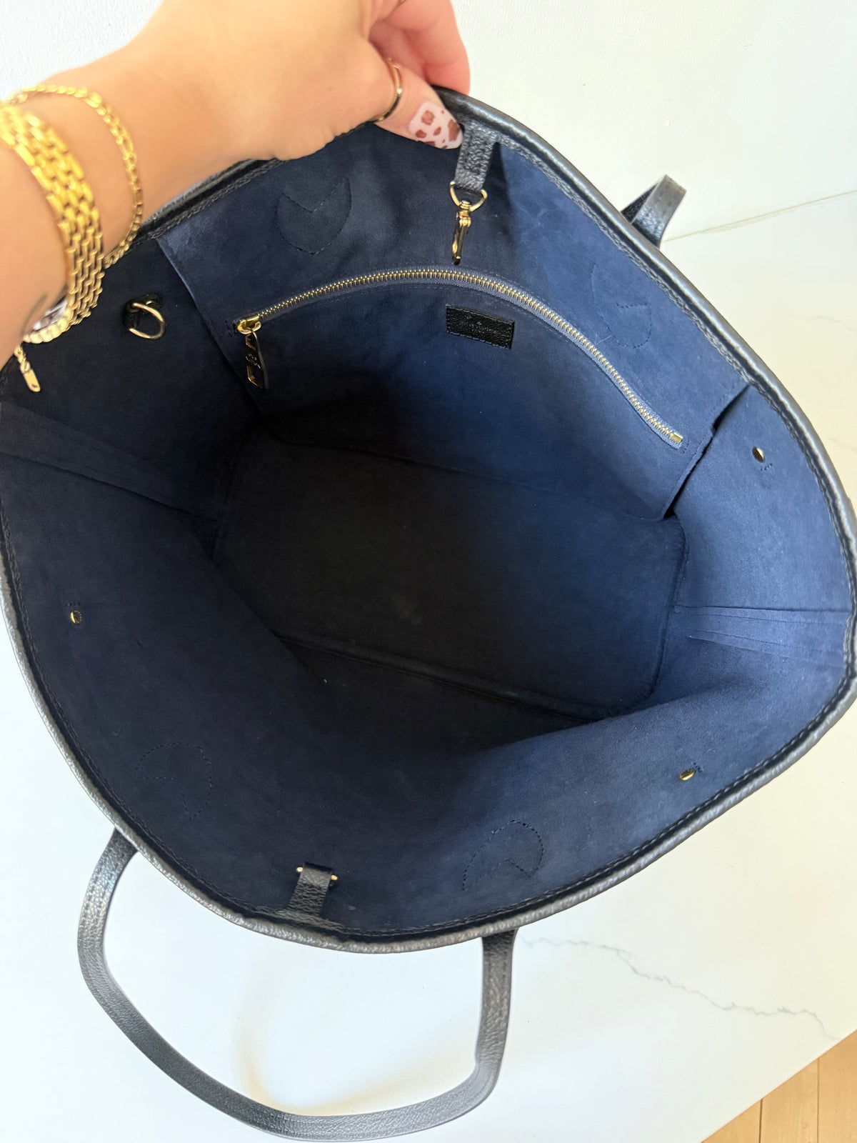 Louis Vuitton Neverfull Monogram Empreinte Leather MM