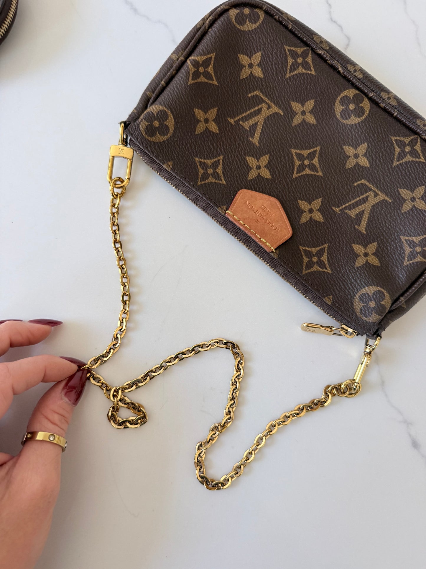 Louis Vuitton Multi Pochette Accessoires Ballerine Pink