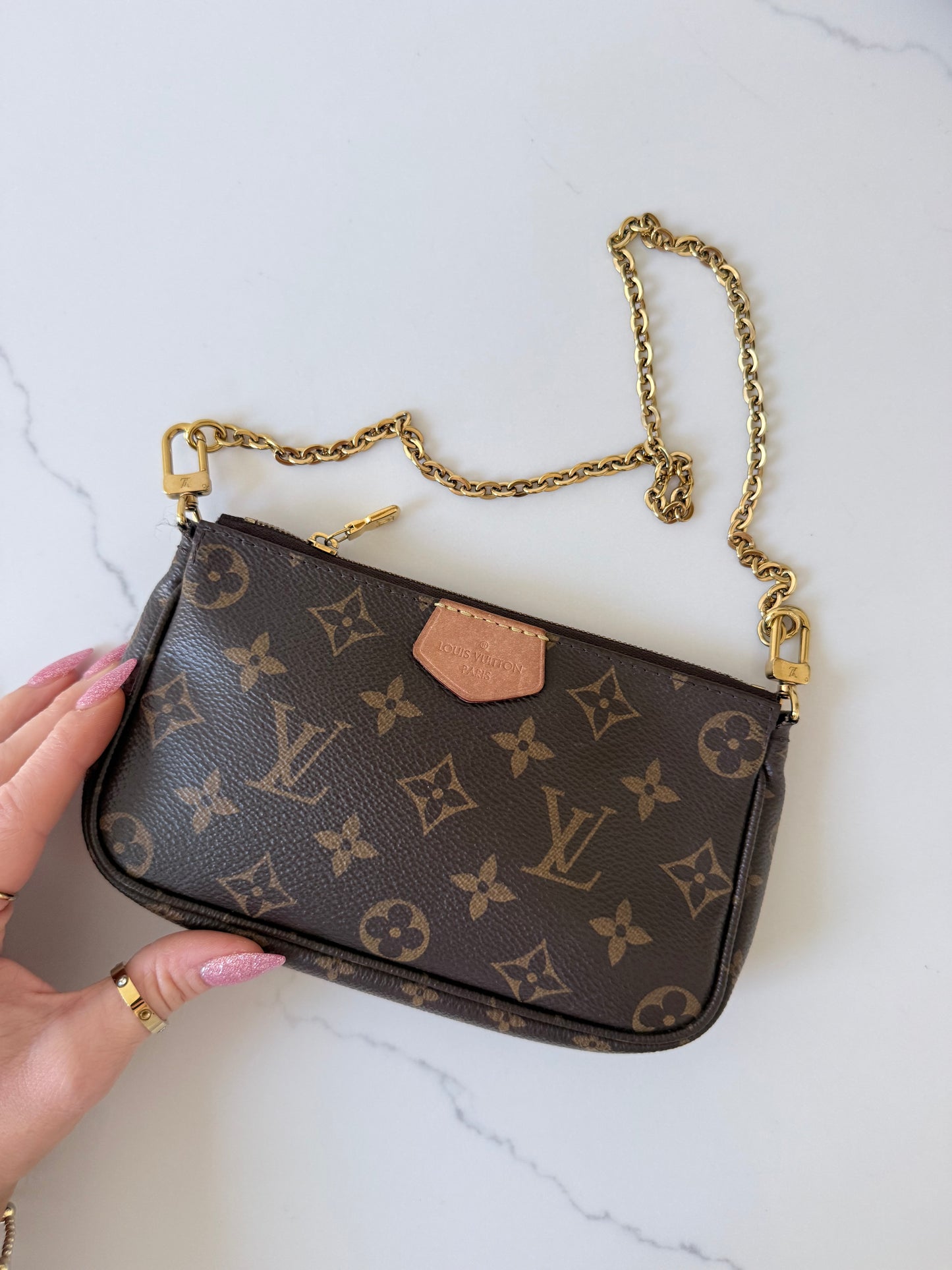 Louis Vuitton Multi Pochette Accessoires Ballerine Pink