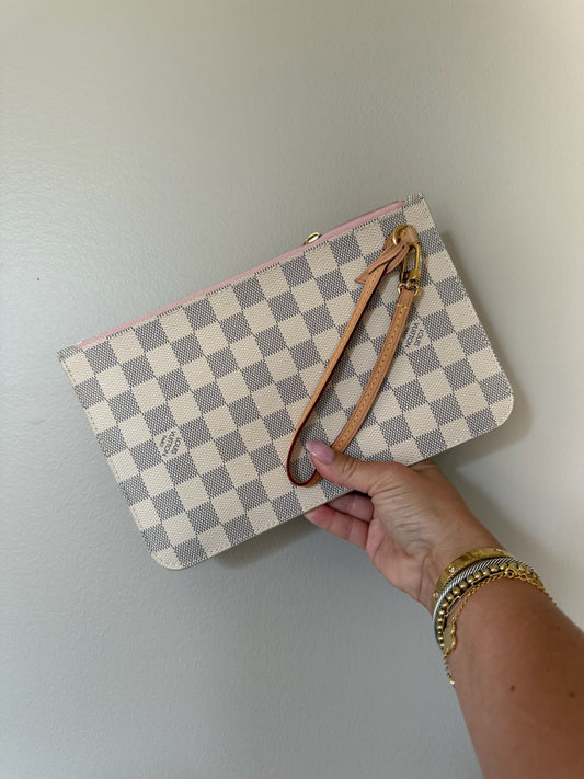 Louis Vuitton Neverfull Wristlet Azur