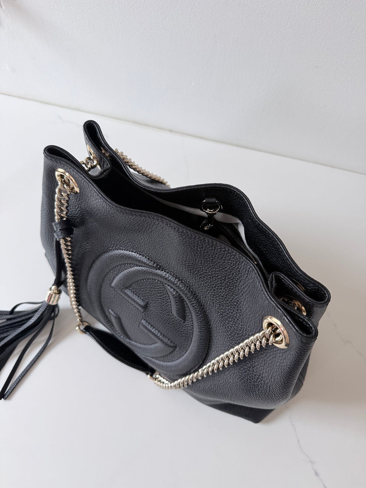 Gucci Soho Chain Shoulder Bag Black