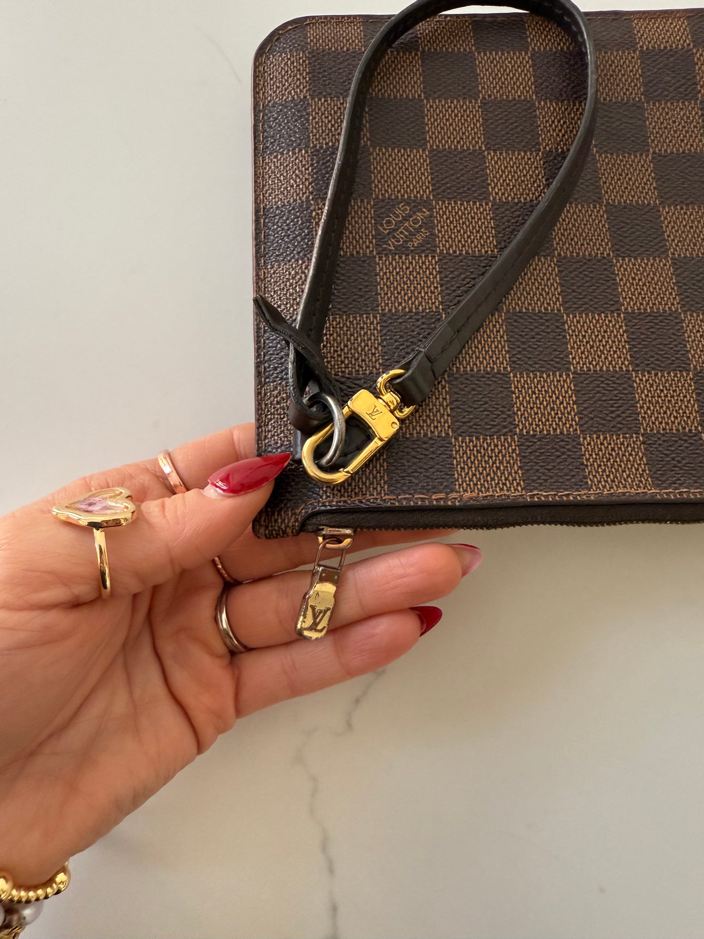 Louis Vuitton Damier Ebene Wristlet