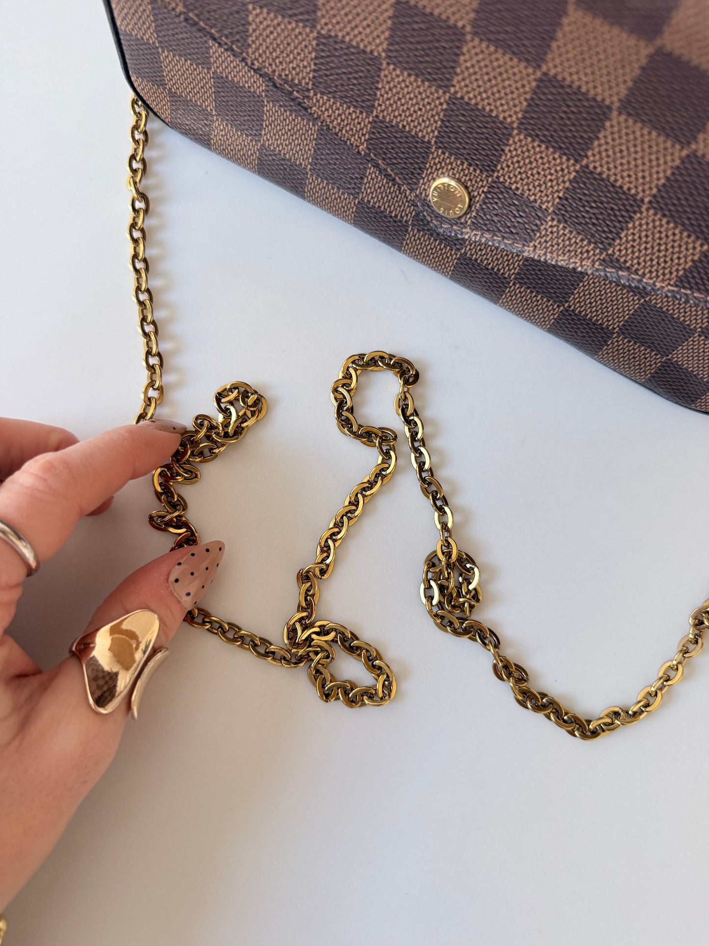 Louis Vuitton Felicie Pochette Damier Ebene