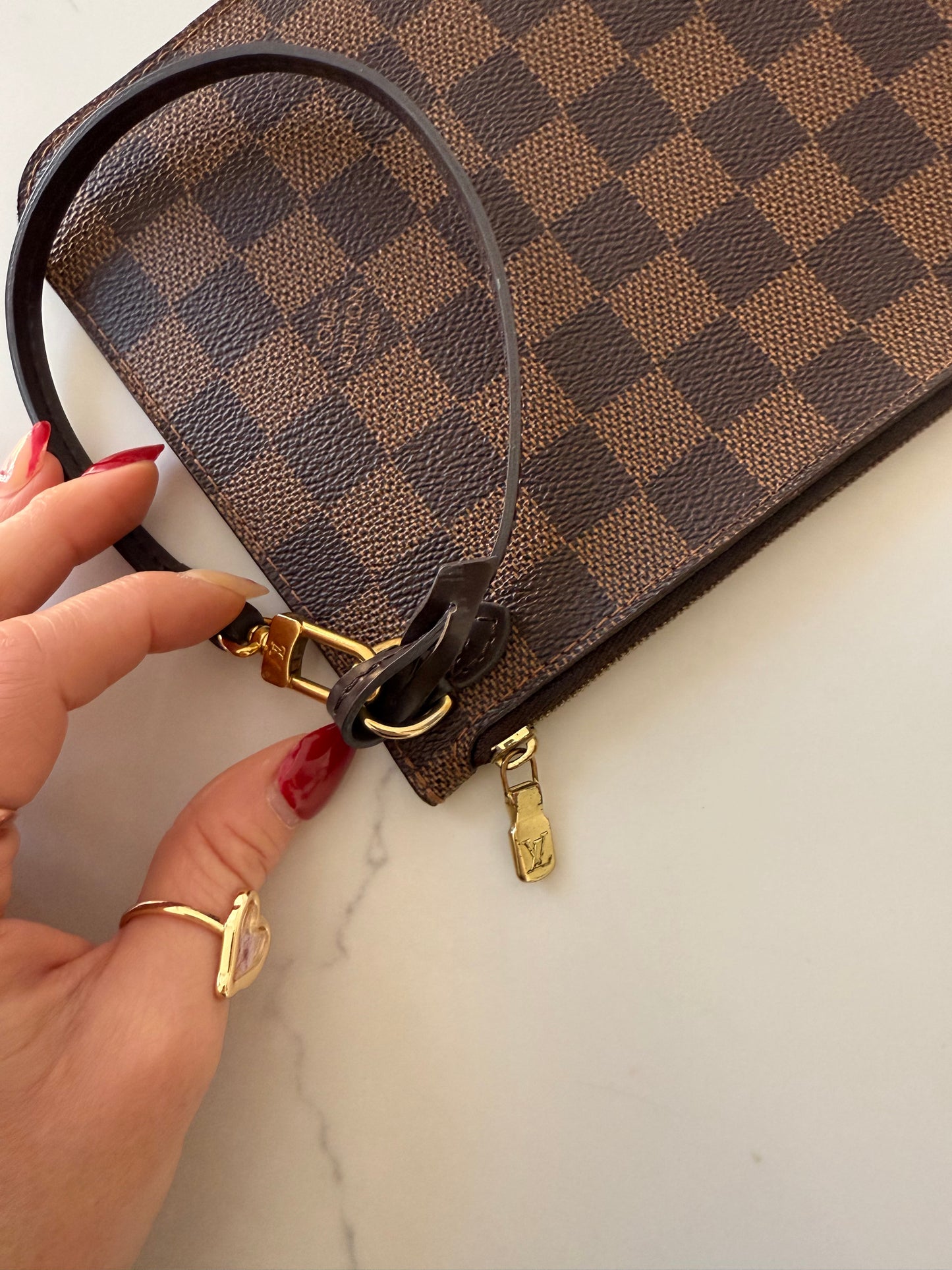 Louis Vuitton Damier Ebene Wristlet