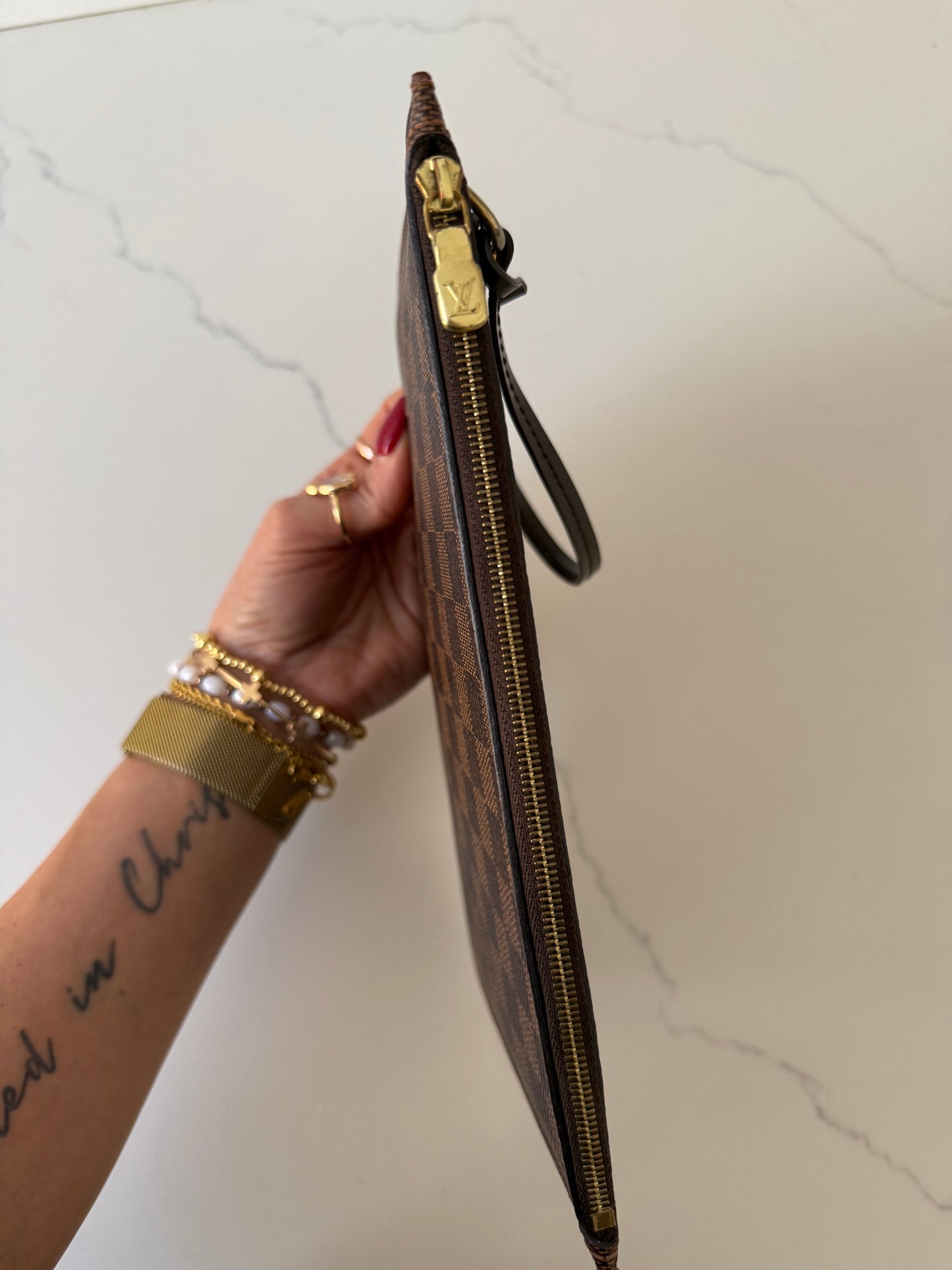 Louis Vuitton Damier Ebene Wristlet