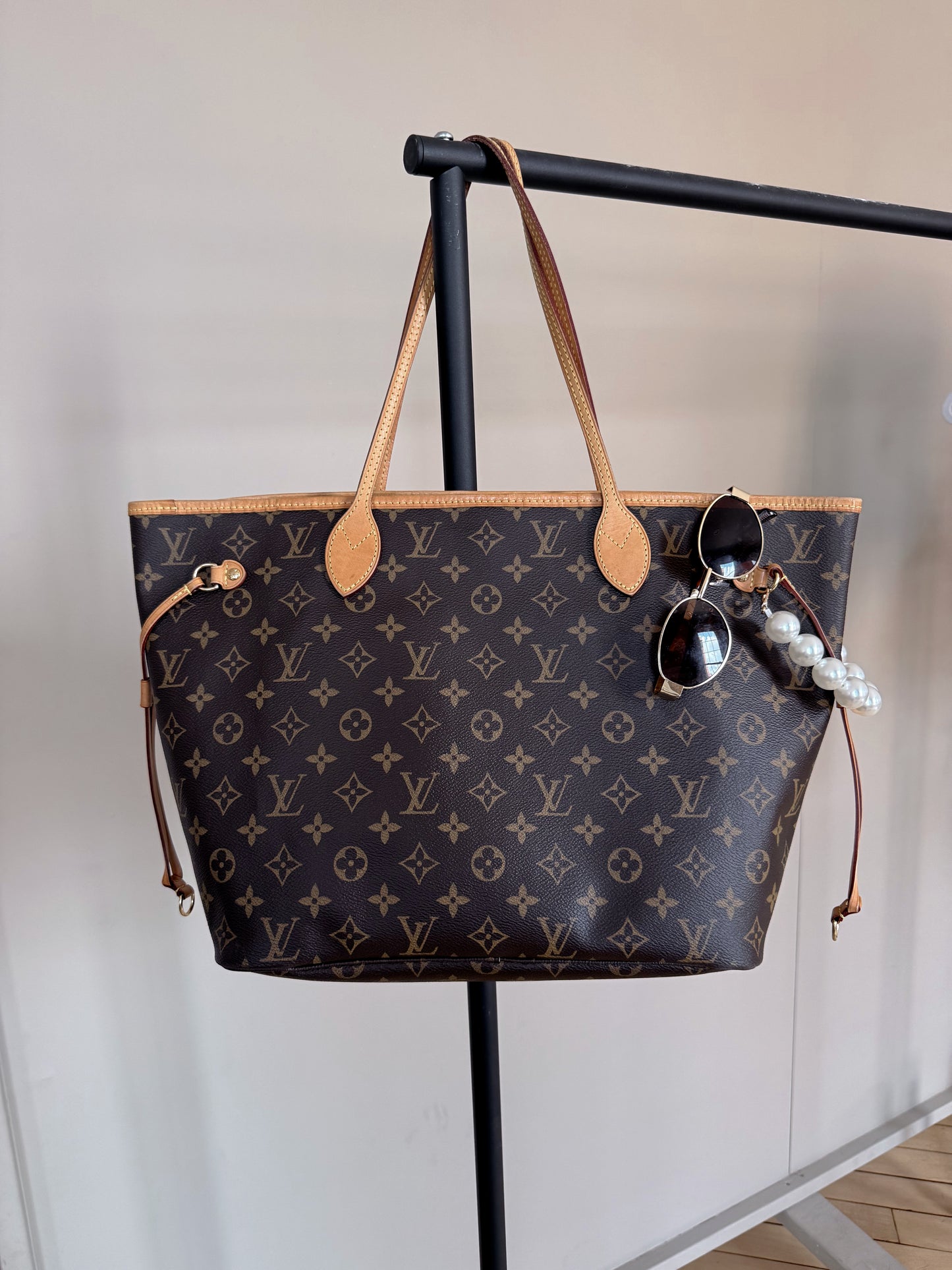 Louis Vuitton Neverfull MM iMonogram Rose Ballerine