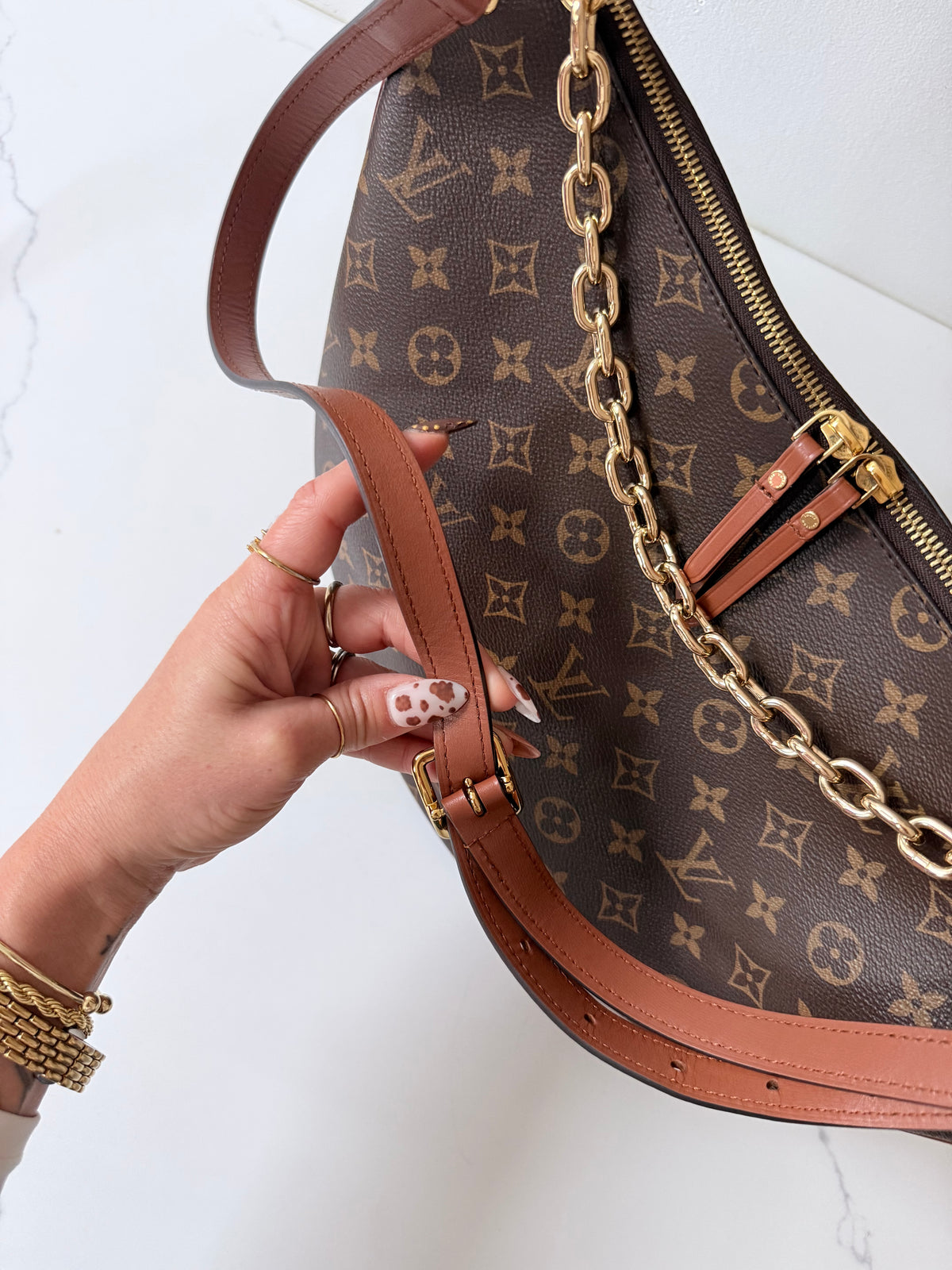 Louis Vuitton Loop Hobo Reverse Monogram Canvas