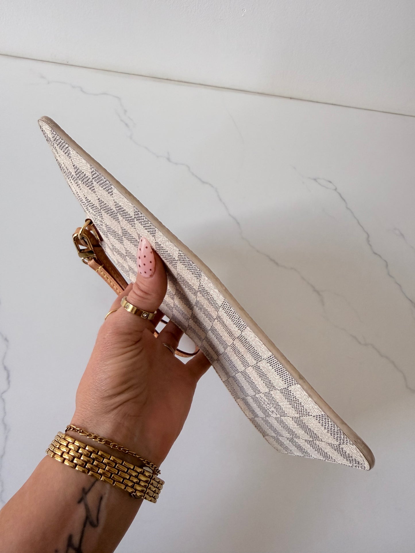 Louis Vuitton Neverfull Wristlet Azur