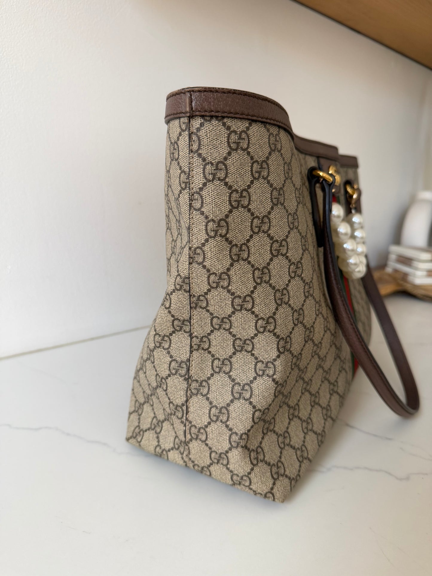 Gucci Ophidia GG Supreme Medium Canvas Tote
