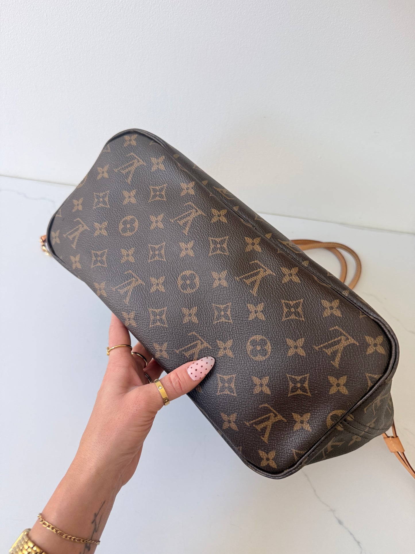 Louis Vuitton Neverfull MM iMonogram Rose Ballerine