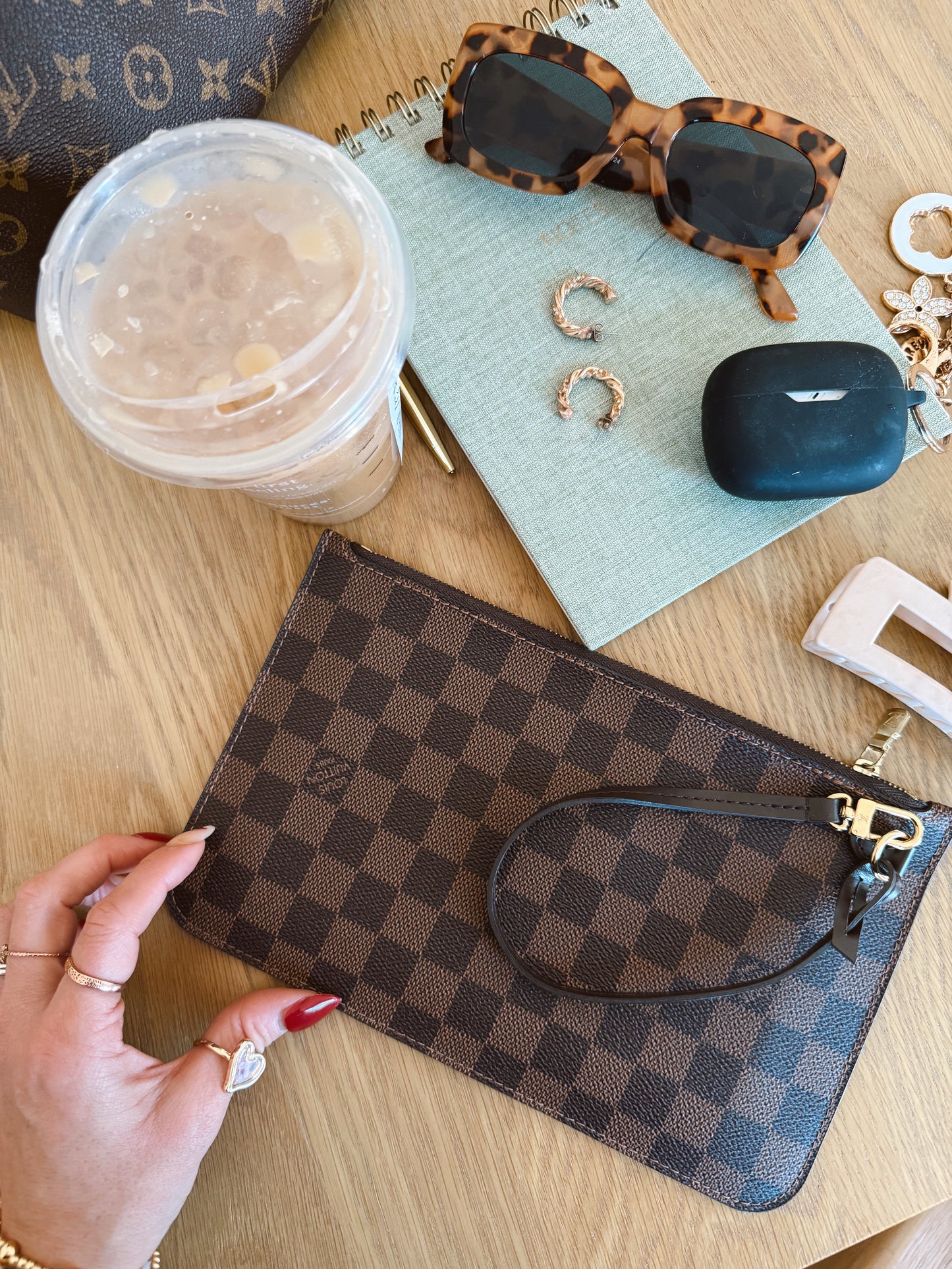 Louis Vuitton Damier Ebene Wristlet
