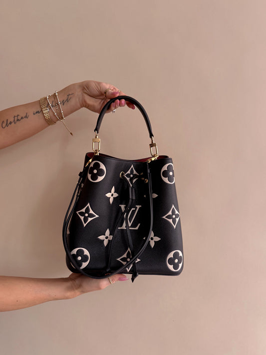 Louis Vuitton NéoNoé MM Bucket Bag Bicolor Monogram Empreinte