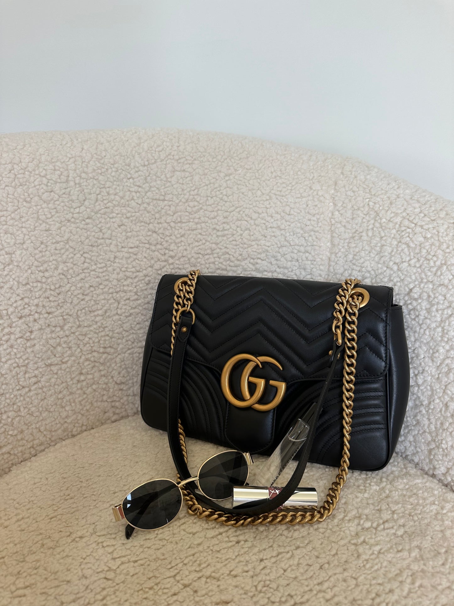 Gucci Black Marmont Flap