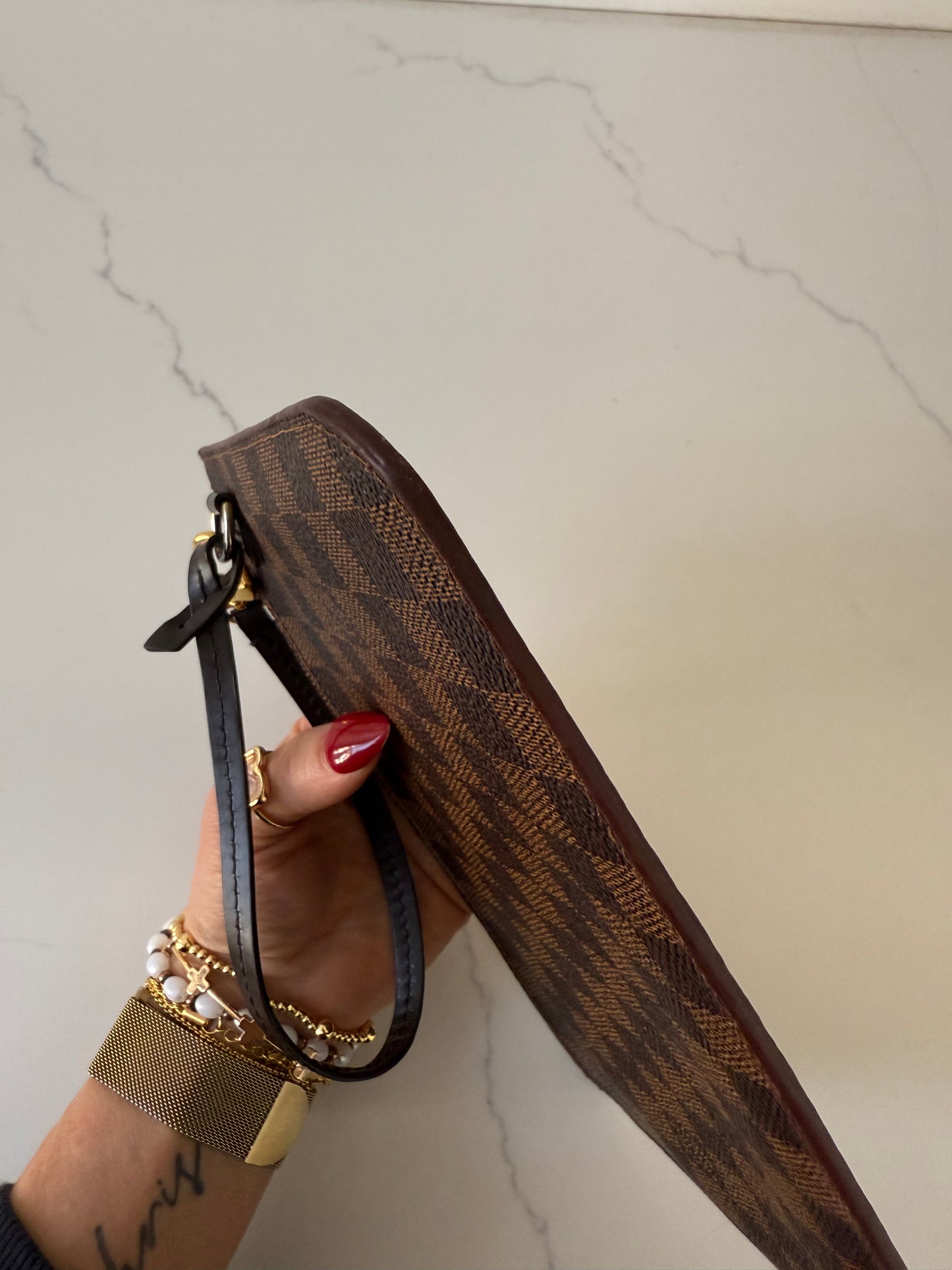 Louis Vuitton Damier Ebene Wristlet
