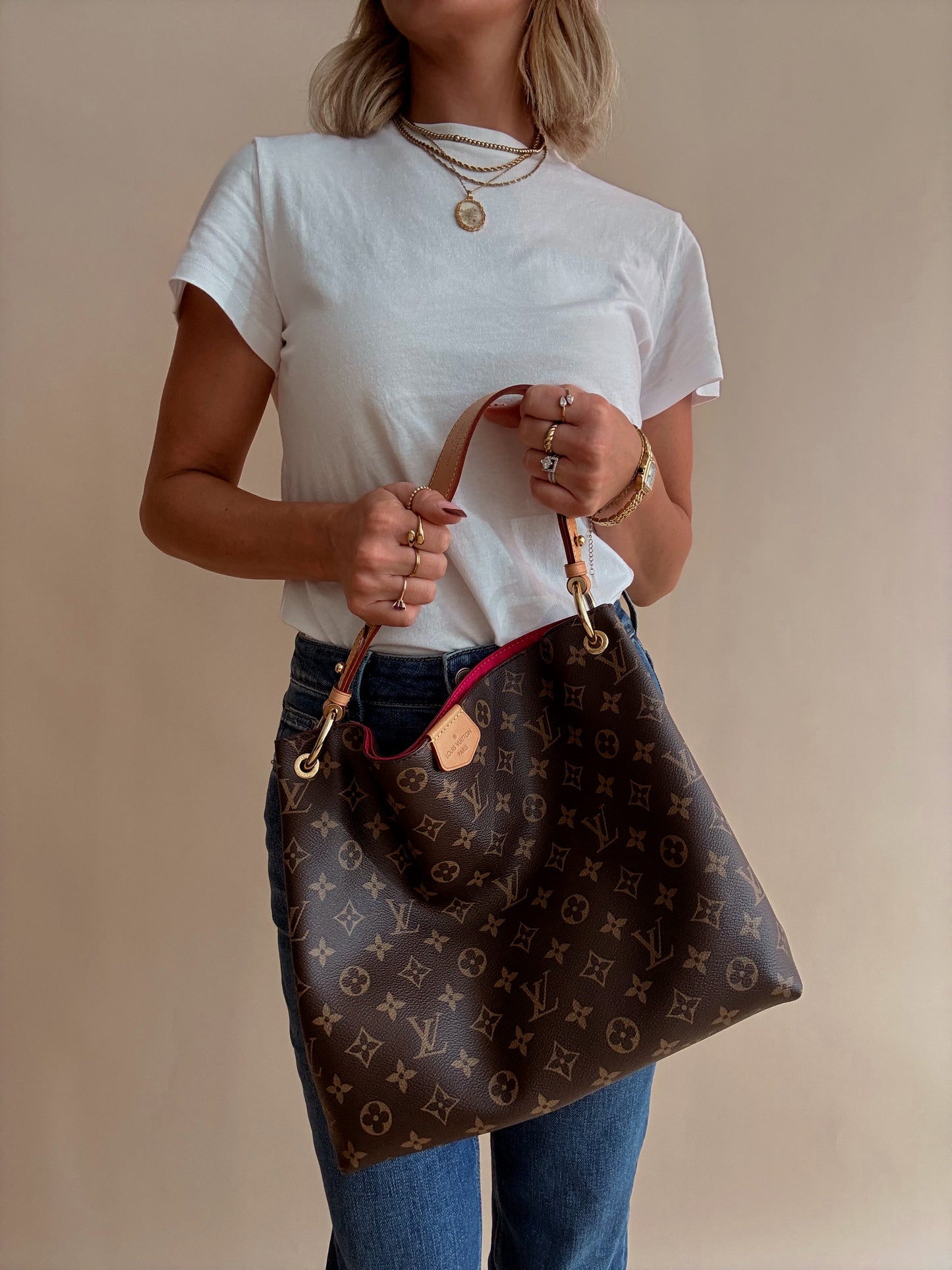 Louis Vuitton Monogram Graceful PM Pivoine